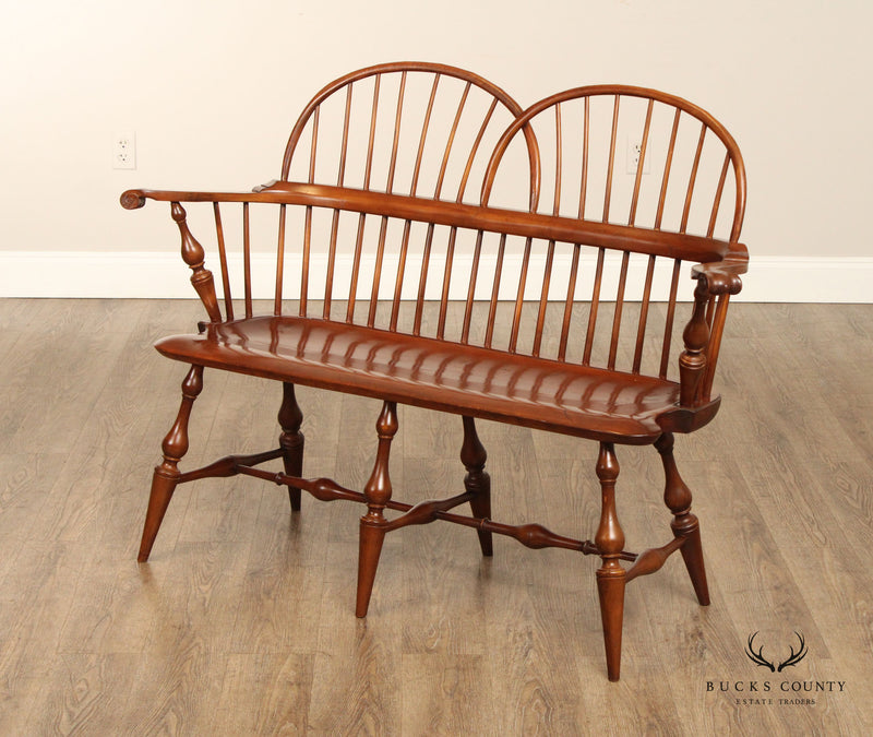 DR Dimes Twin Bow Mixed Wood Windsor Settee