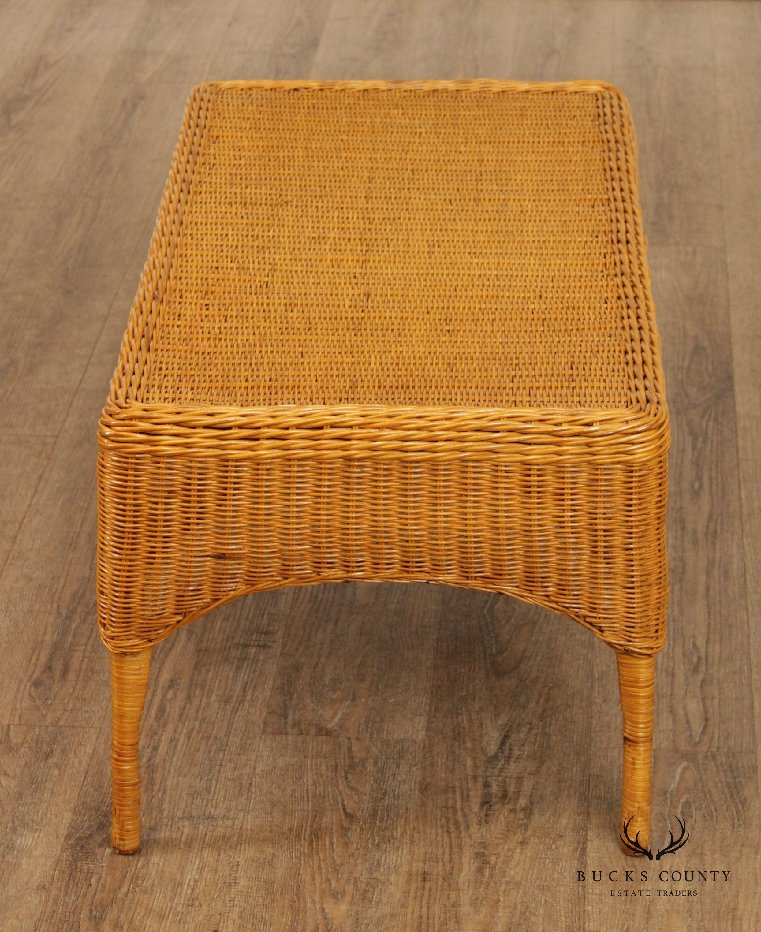 The Company Store Wicker Coffee Table