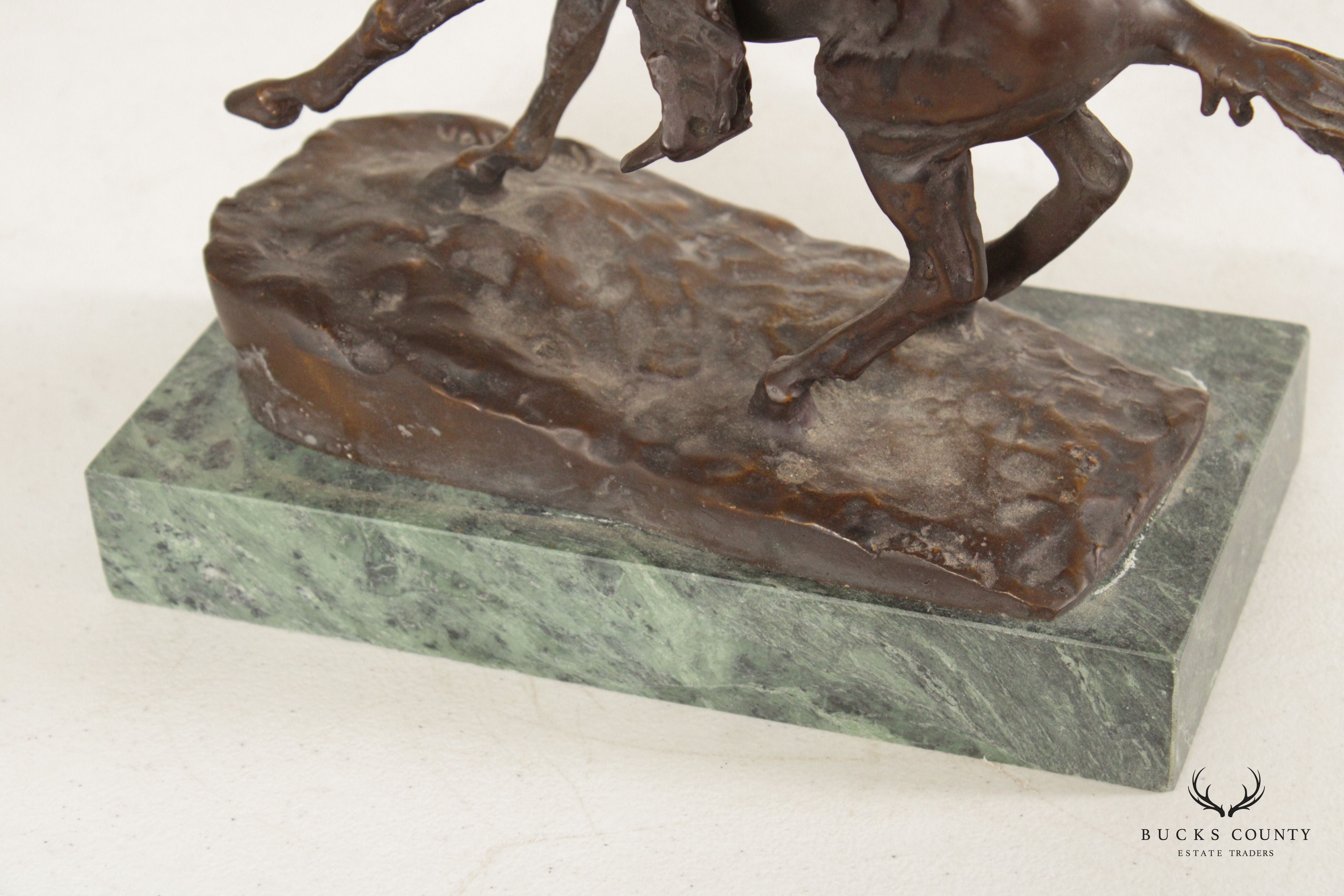 Frederick Remington 'The Cowboy' Bronze Sculpture