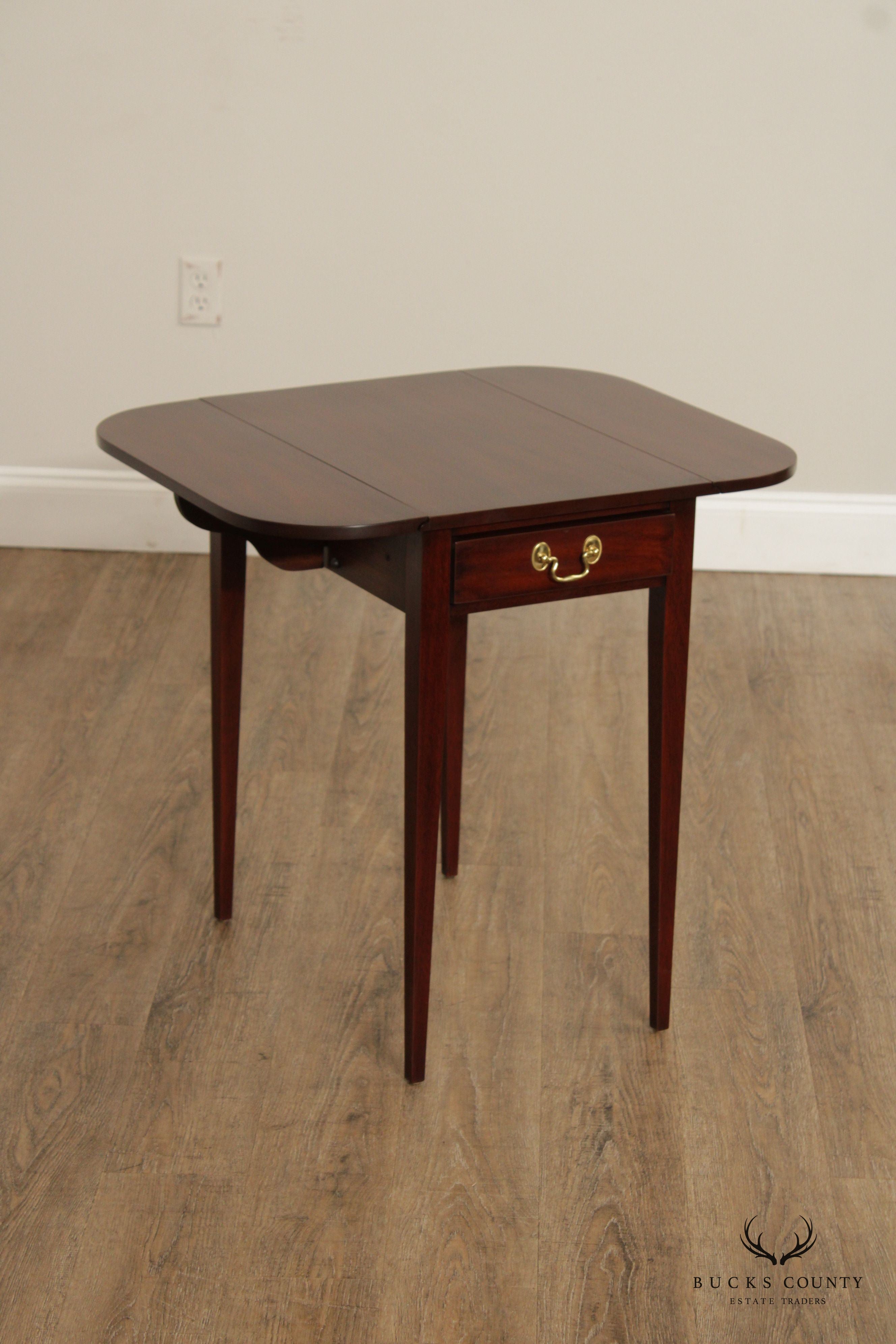 Henkel Harris Mahogany Pembroke Drop Leaf Side Table