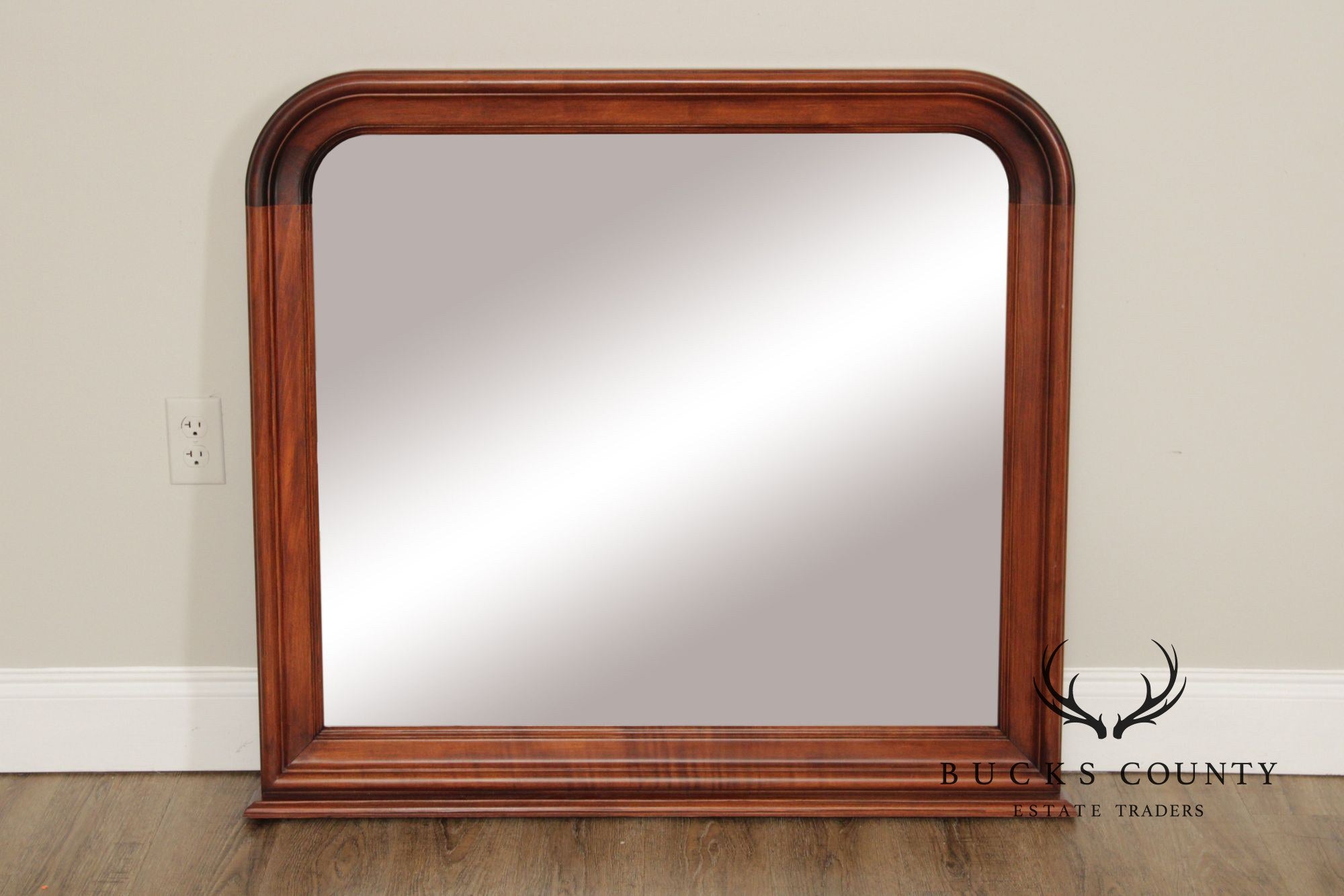 Nichols & Stone ZLouis Philippe Style 'Marseilles' Cherry Wall or Dresser Mirror