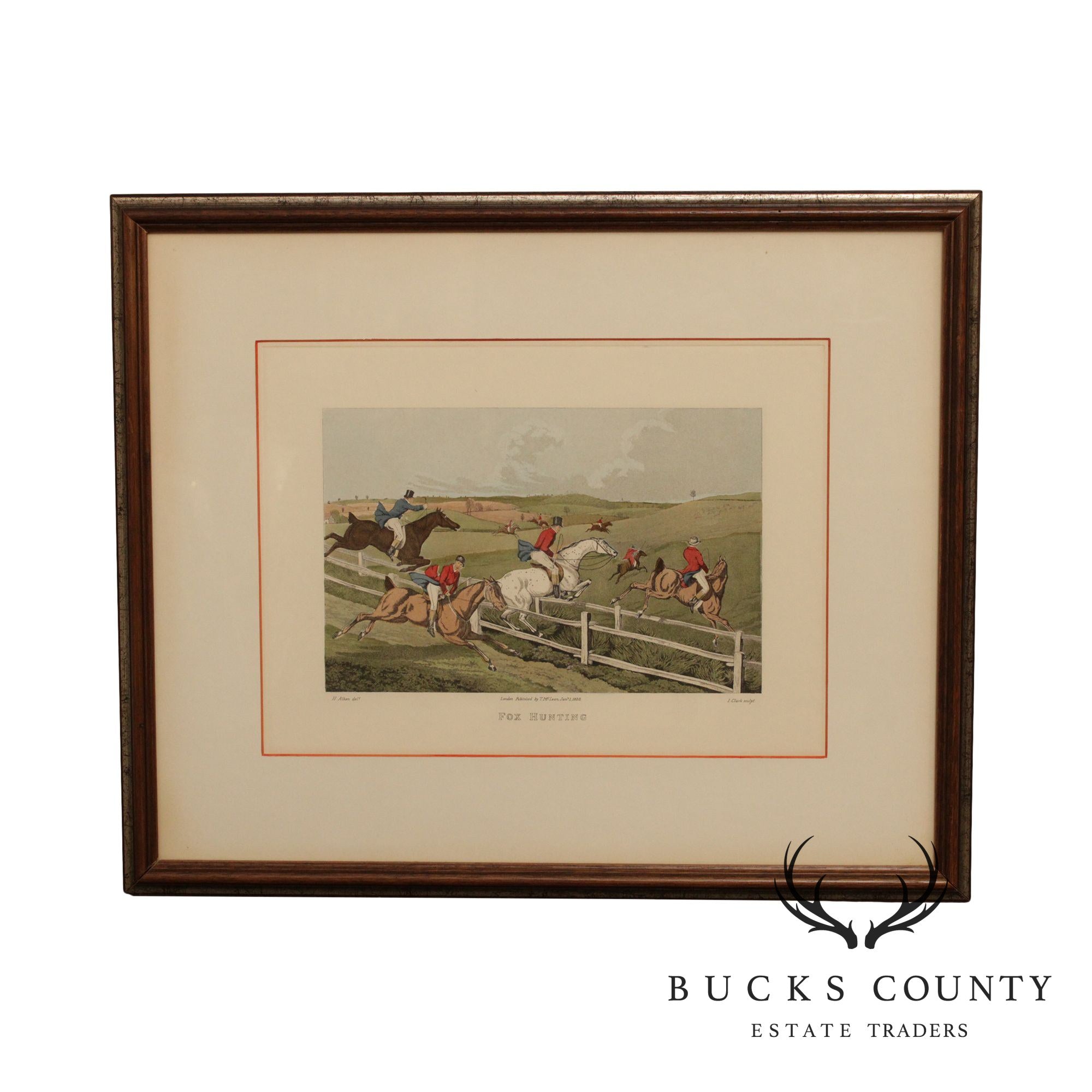 Antique British Print, 'Fox Hunting', after Henry Thomas Alken