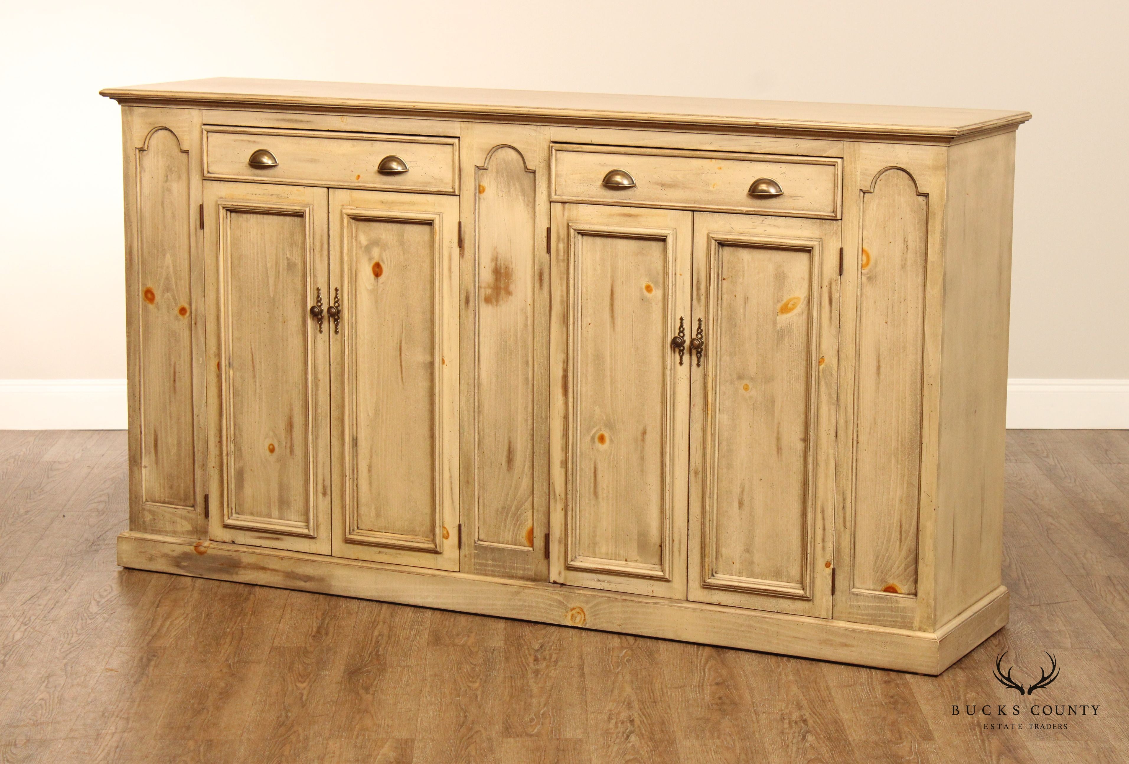 David Lee Designs Farmhouse Style Painted Pine Sideboard