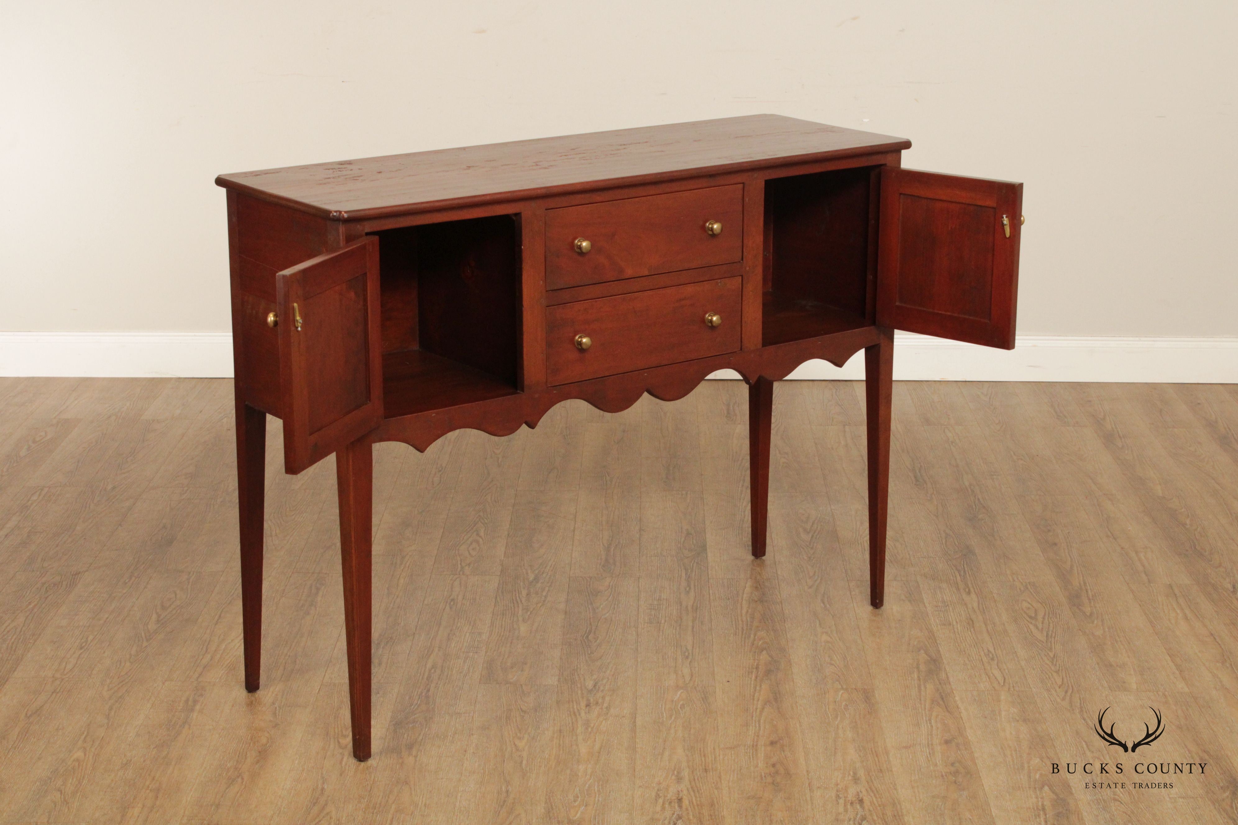 Early American Style Custom Quality Cherry Sideboard Server