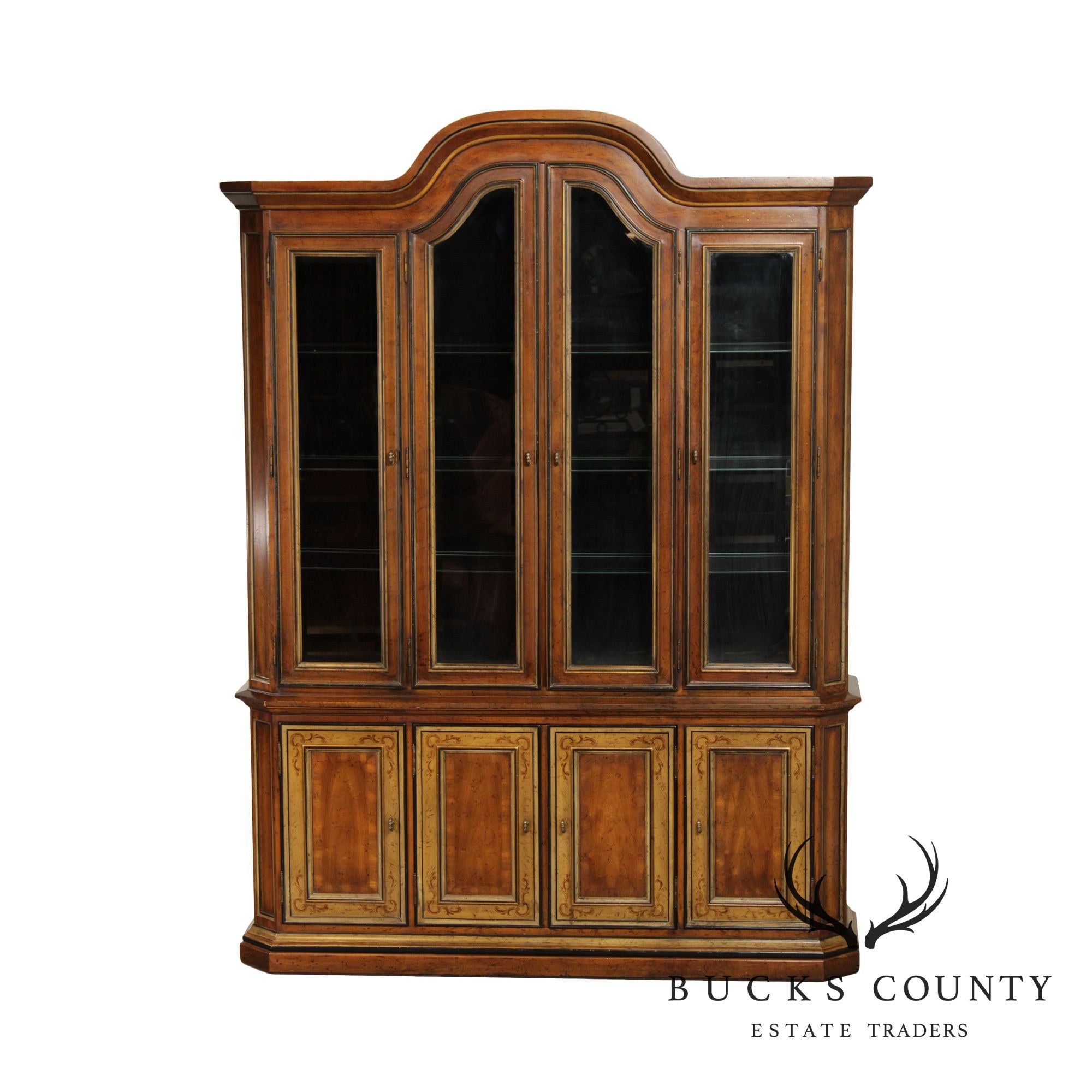 Drexel Heritage Sketchbook Collection Illuminated Breakfront China Cabinet