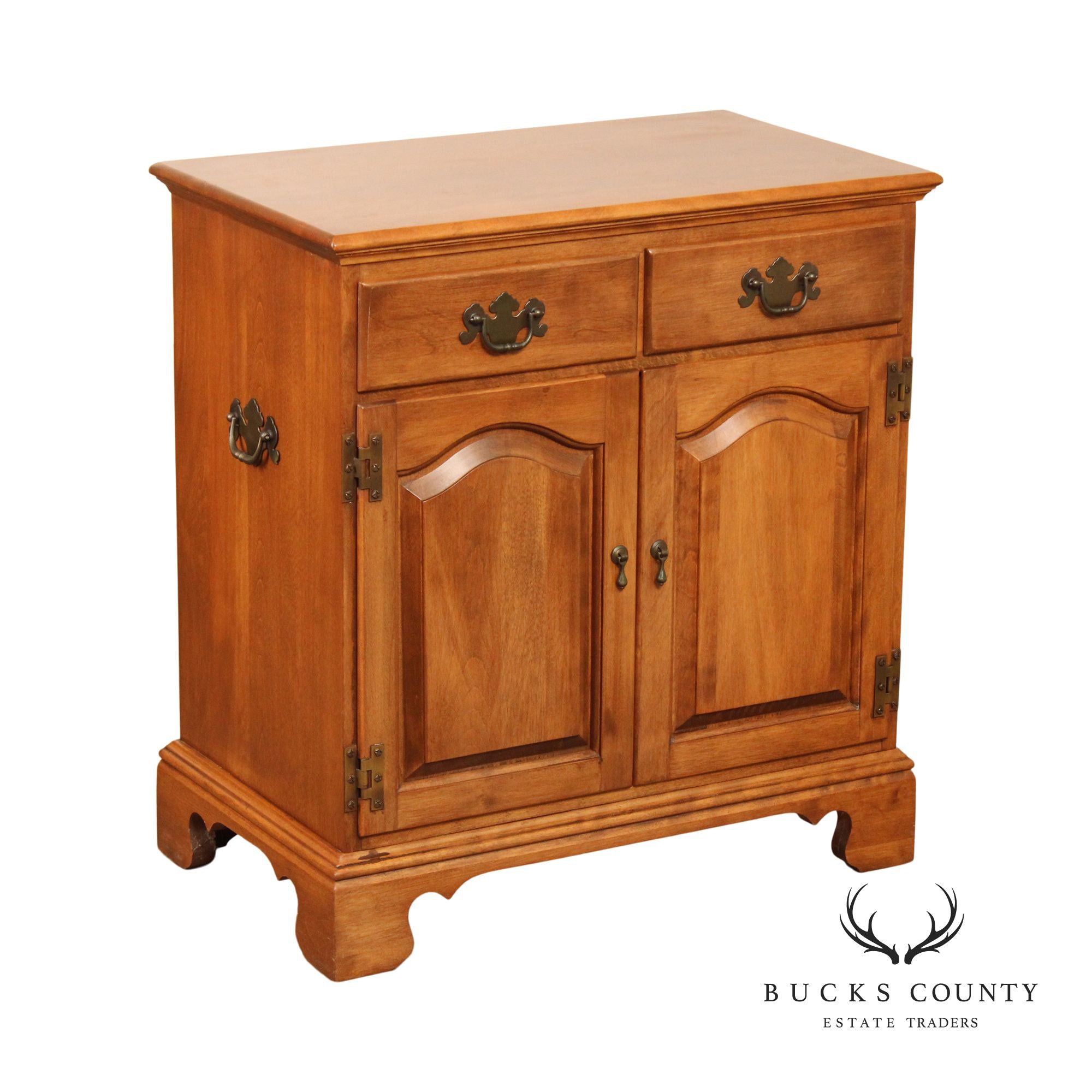 Ethan Allen American Nutmeg Maple Side Cabinet Nightstand