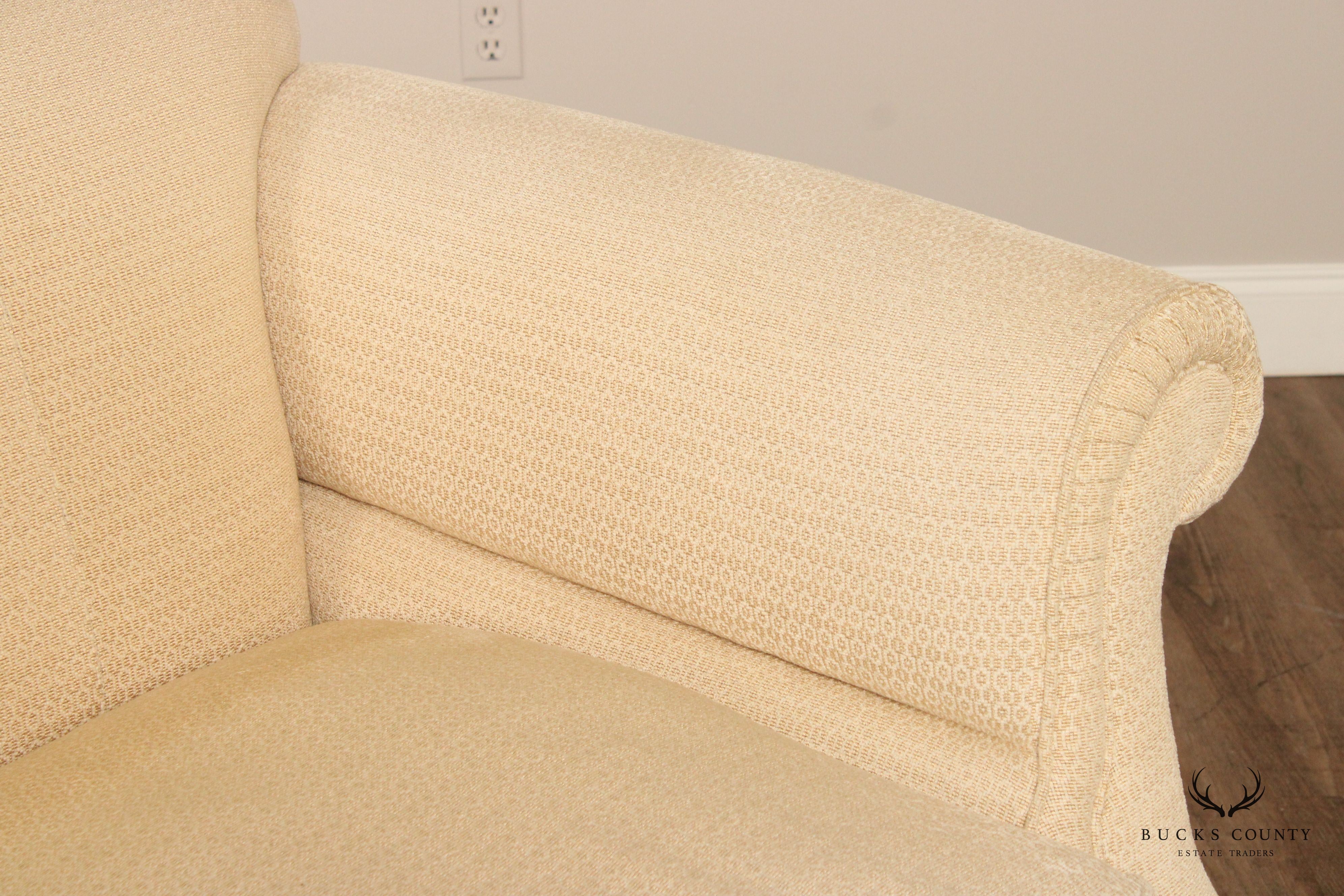 Althorp Living History Custom Upholstered Scroll Arm Sofa