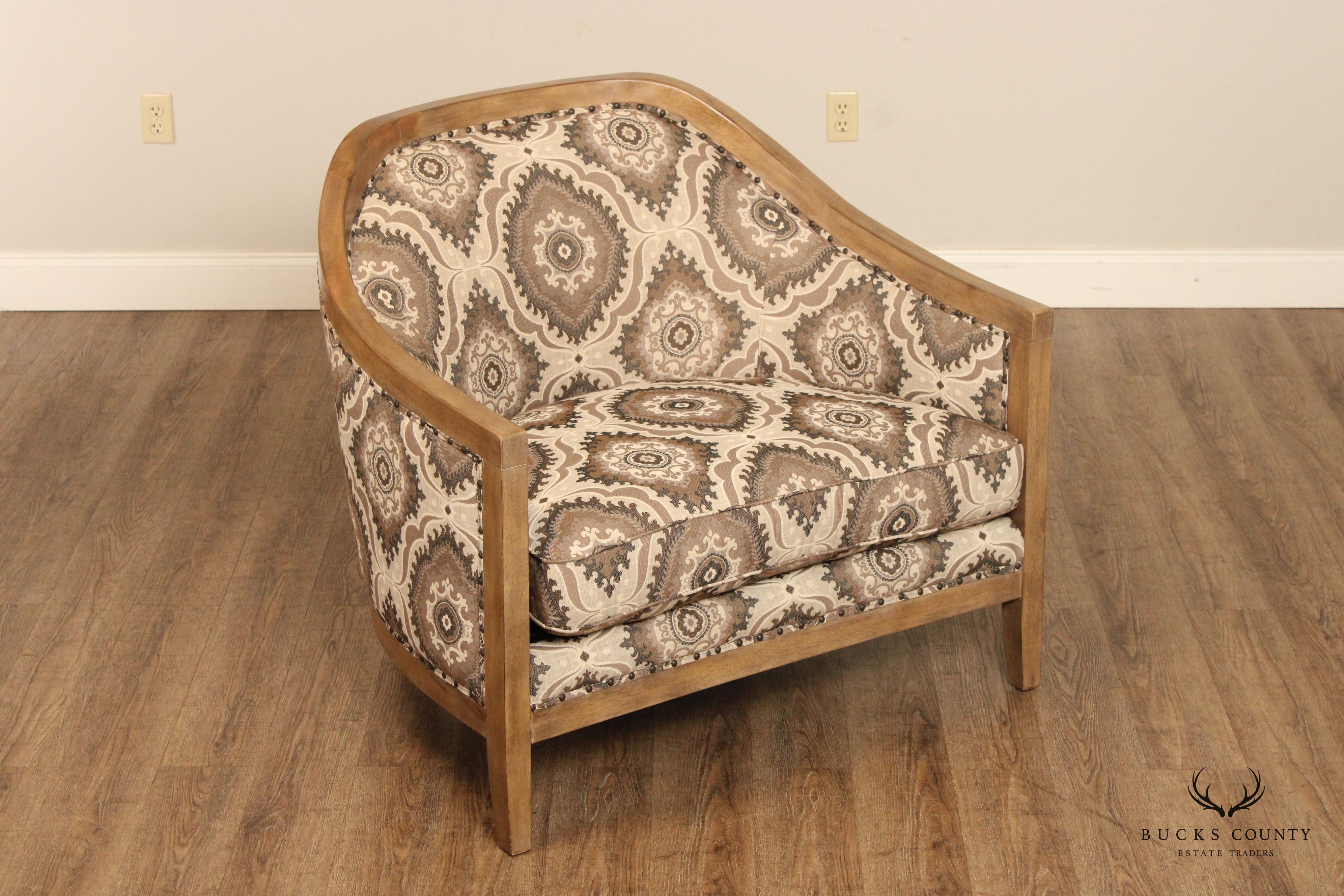 Magnussen Transitional Custom Upholstered Club Chair