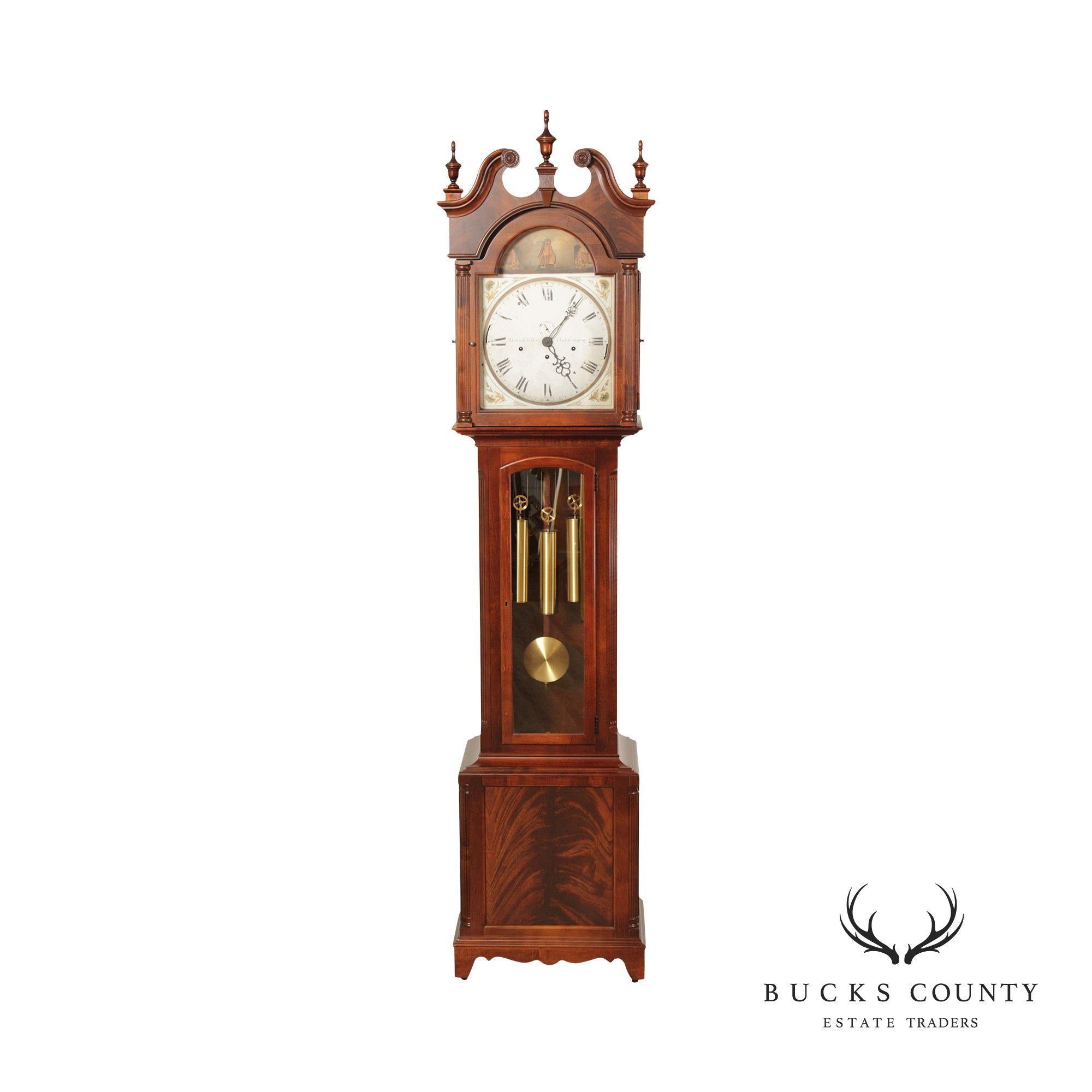 Howard Miller 'Heritage' Mahogany Case Grandfather clock