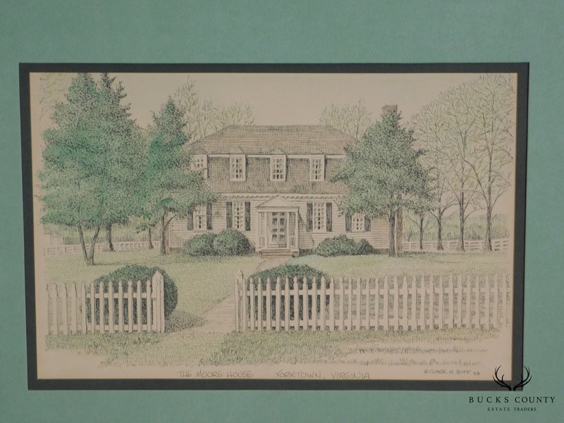 Clark M. Goff Framed Print "The Moore House, Yorktown, VA"