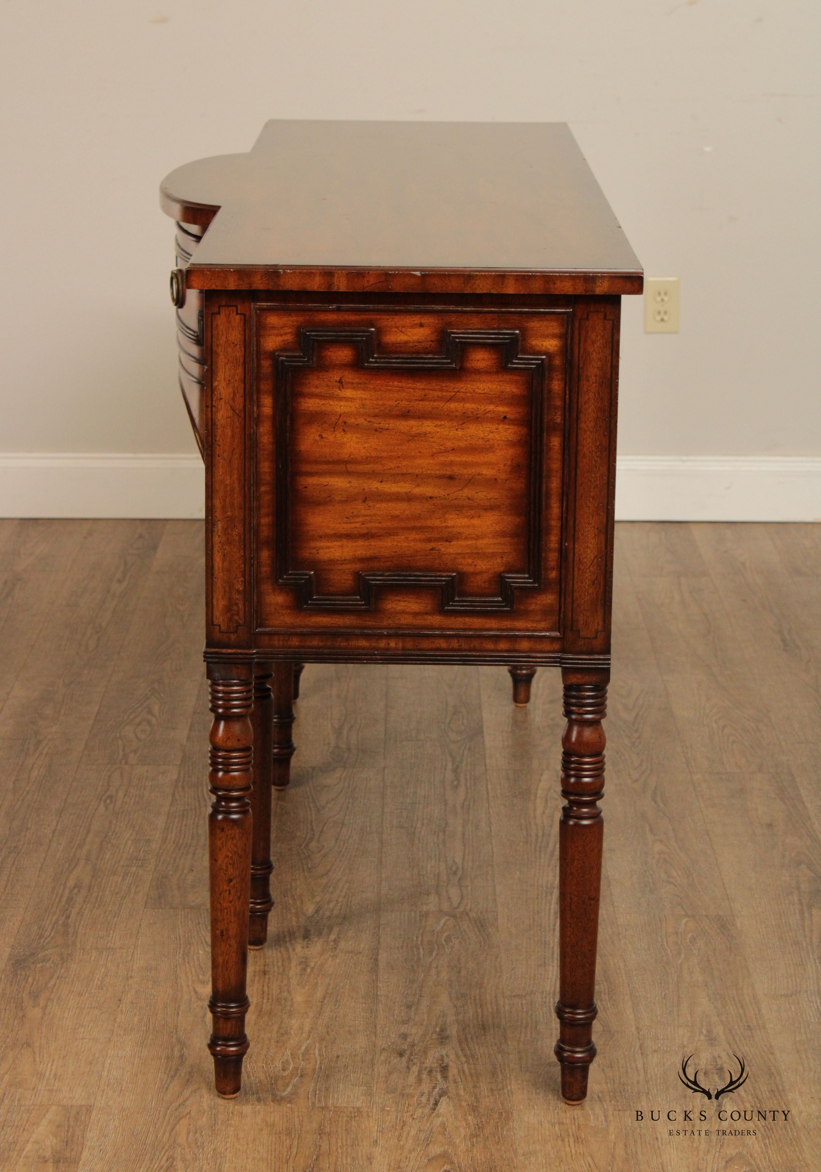 Maitland Smith Regency Style Bow Front Sideboard Server