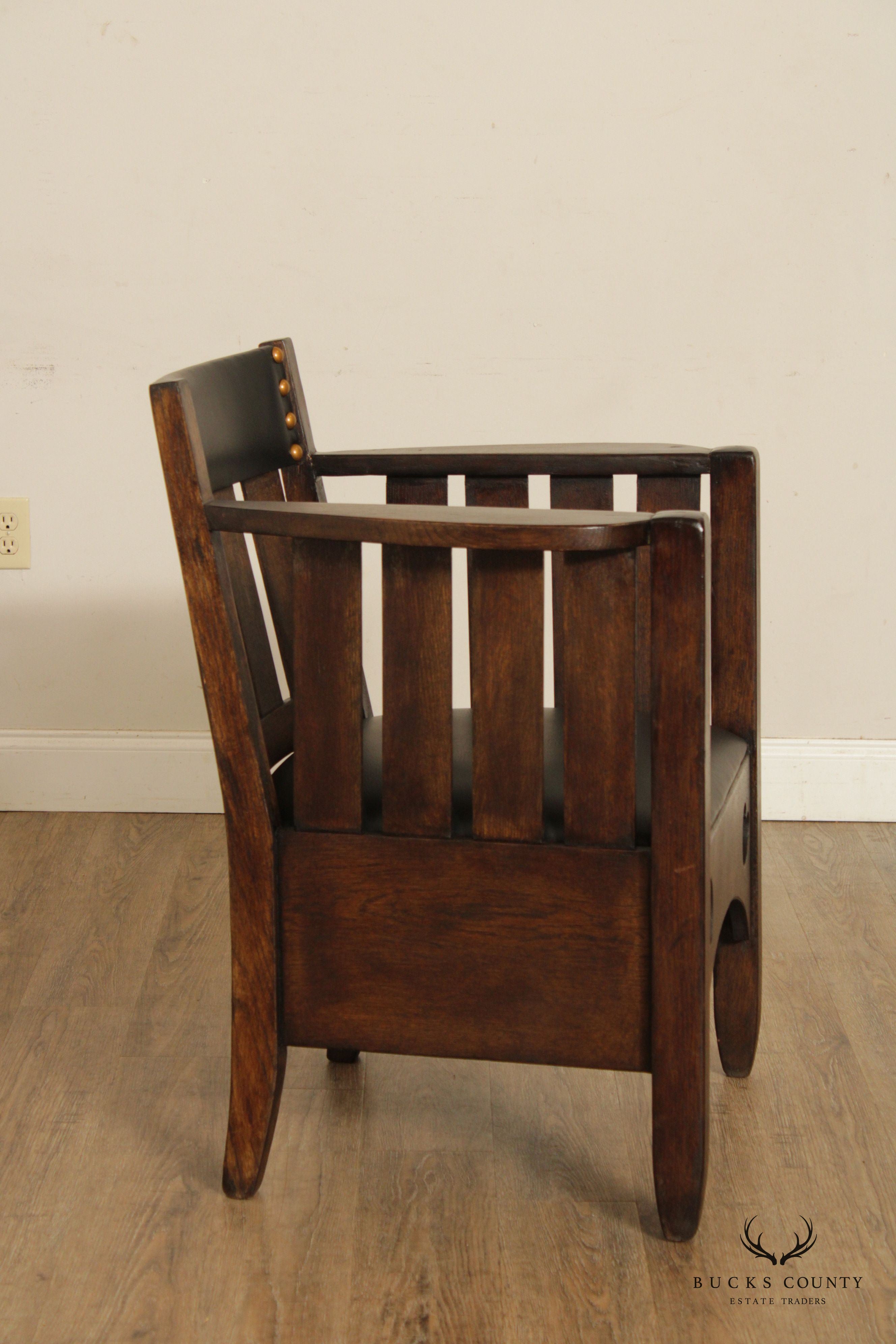 Antique Mission Oak Club Chair