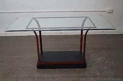 Design Institute of America Iron Base Glass Top Dining Table