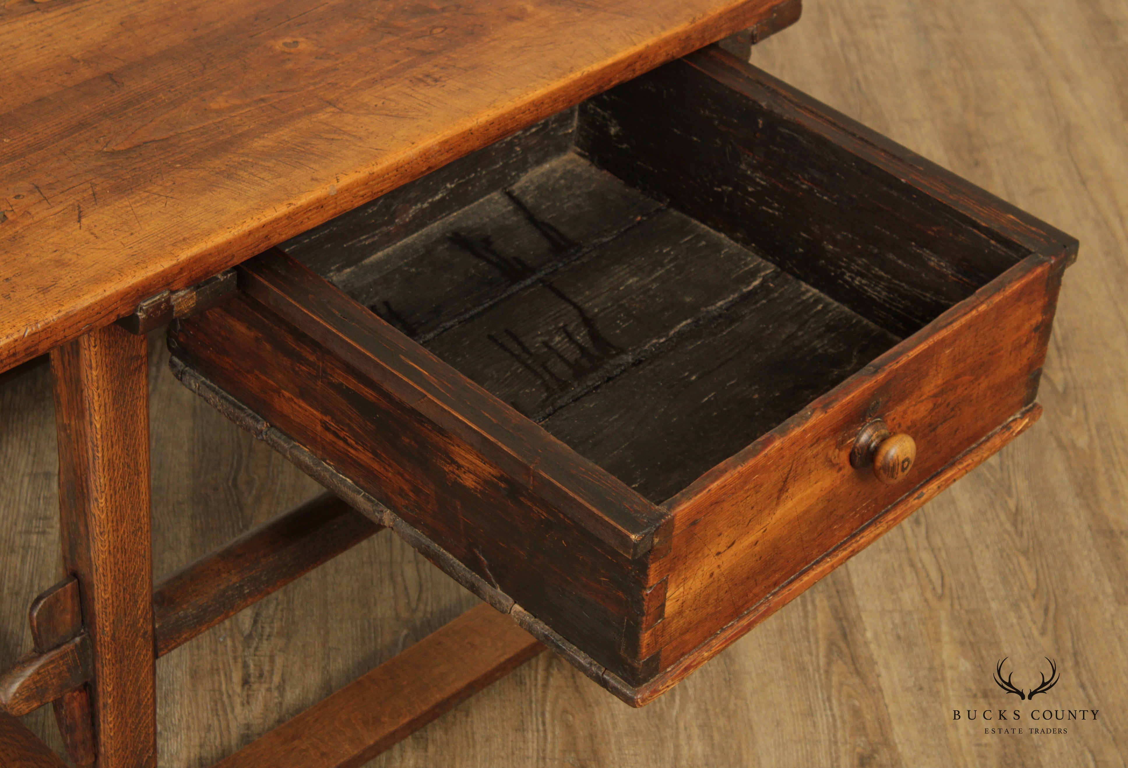 Antique 18th C. Rustic European Centre Table