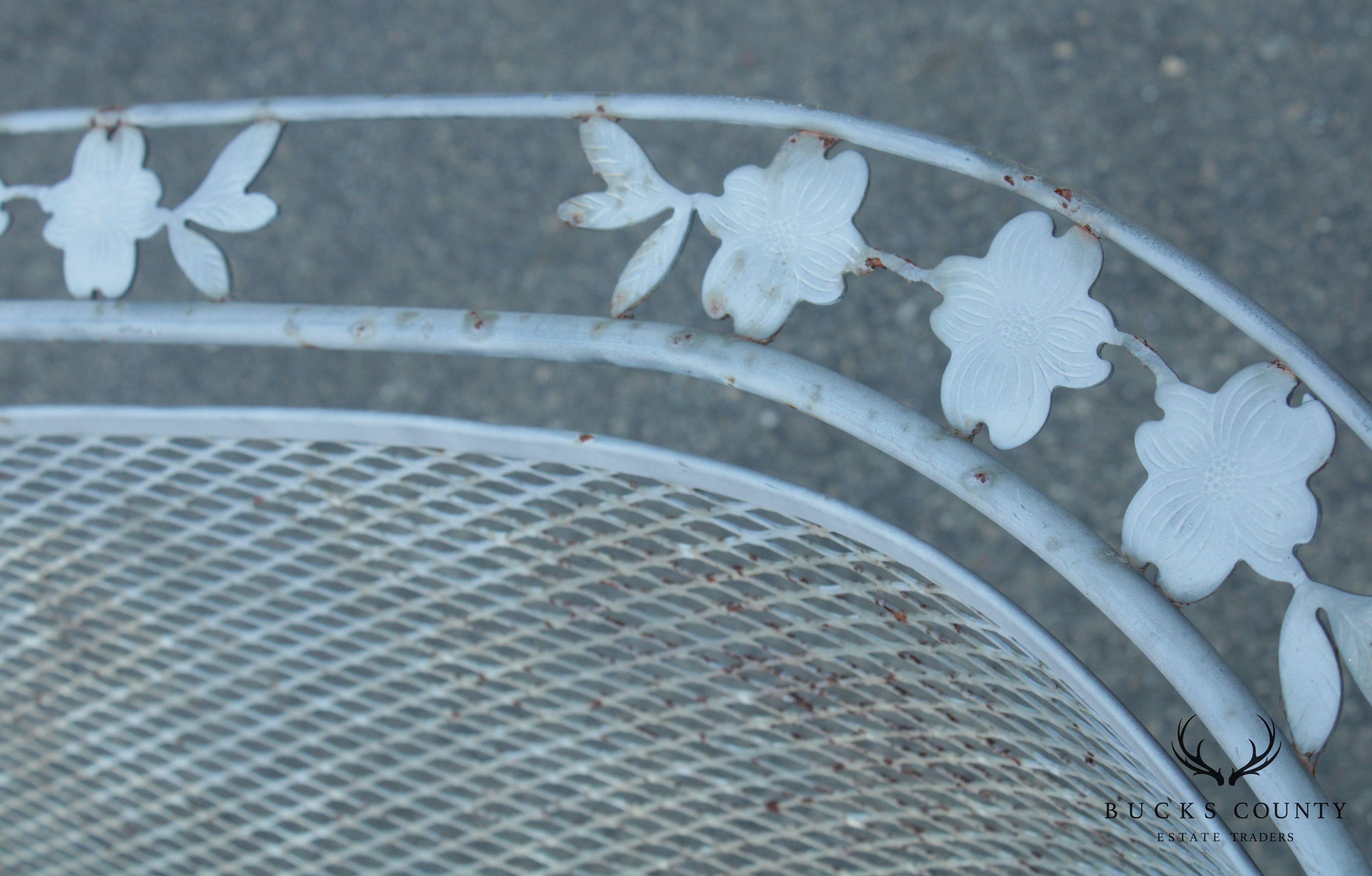 Vintage Wrought Iron Patio, Garden Bench