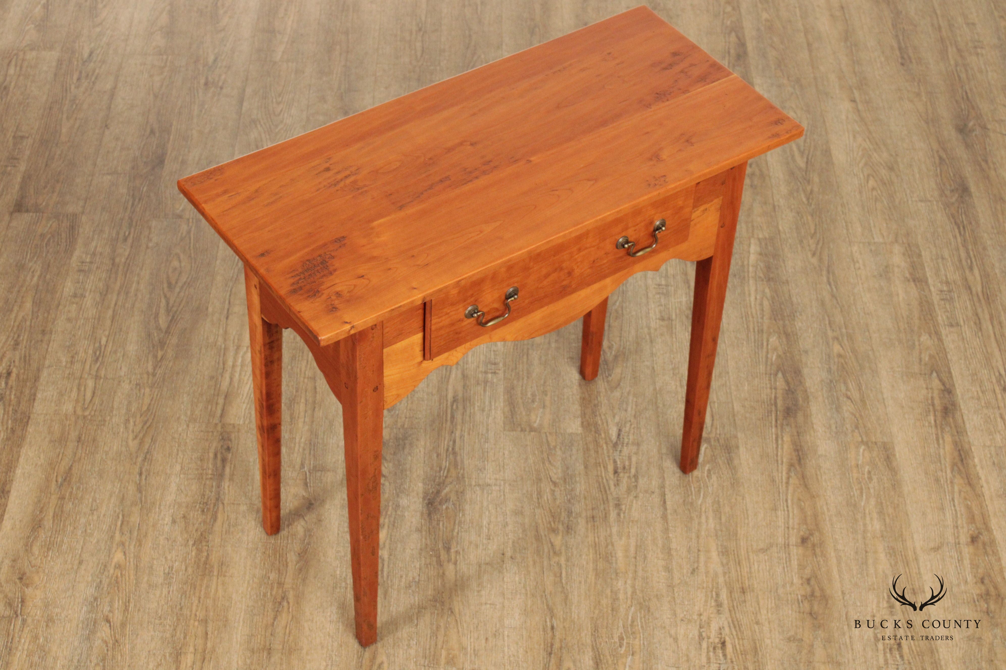 Stephen Von Hohen Bucks County Collection One Drawer Cherry Console Table