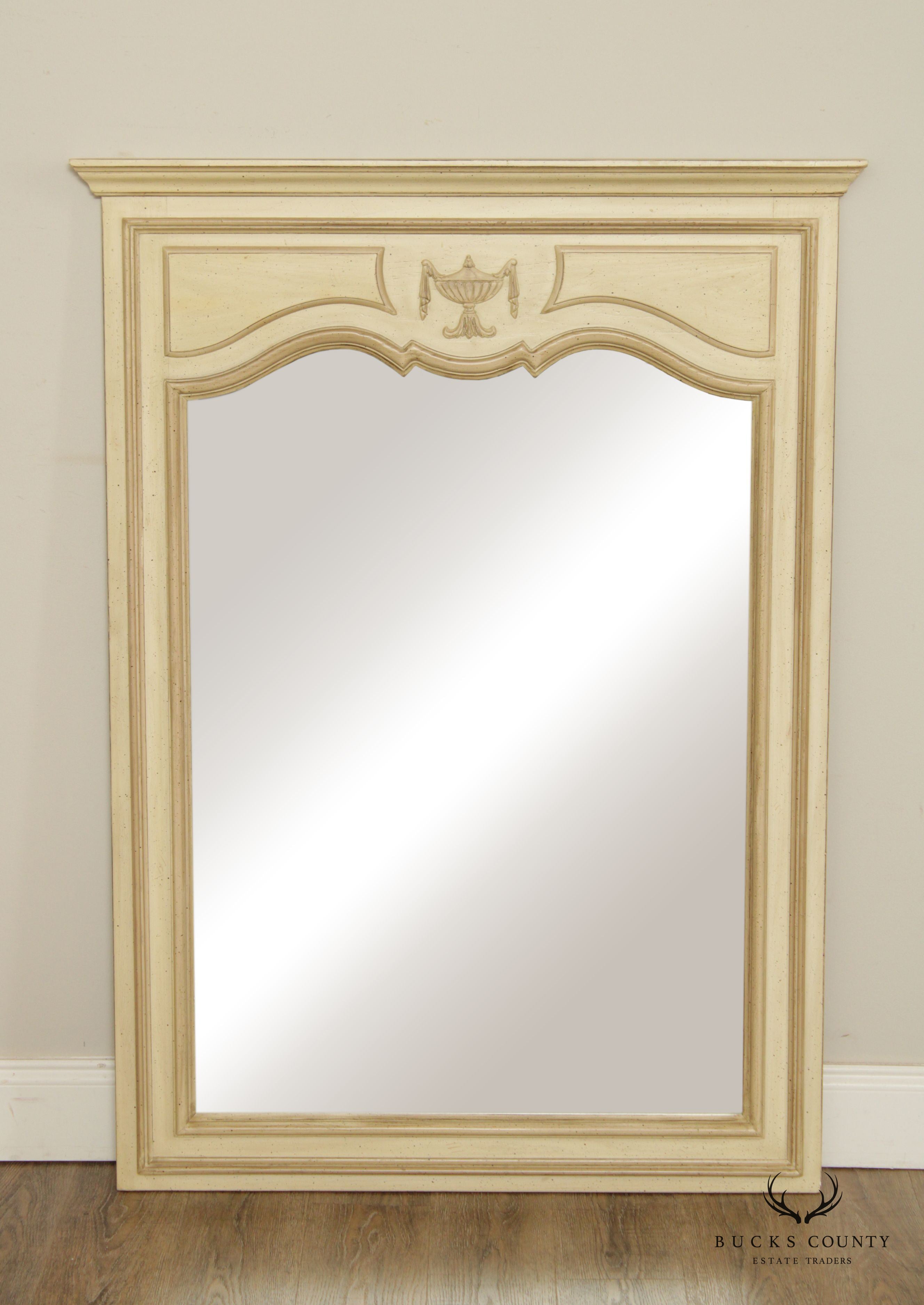 Vintage Neoclassical Style Painted Wall Mirror