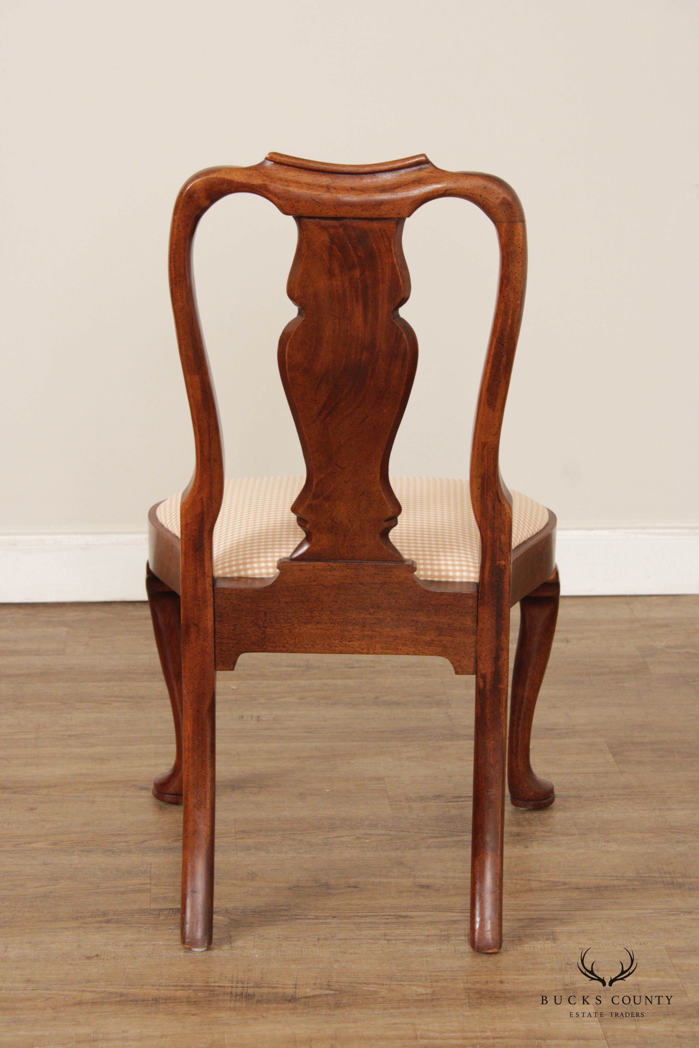 Hickory Chair Queen Anne Style Mahogany Side Chair