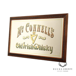 McConnell's Irish Whisky Large Mirror Advertising Pub Sign