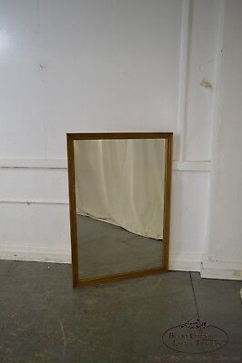 Henredon Vintage Walnut Frame Rectangular Wall Mirror