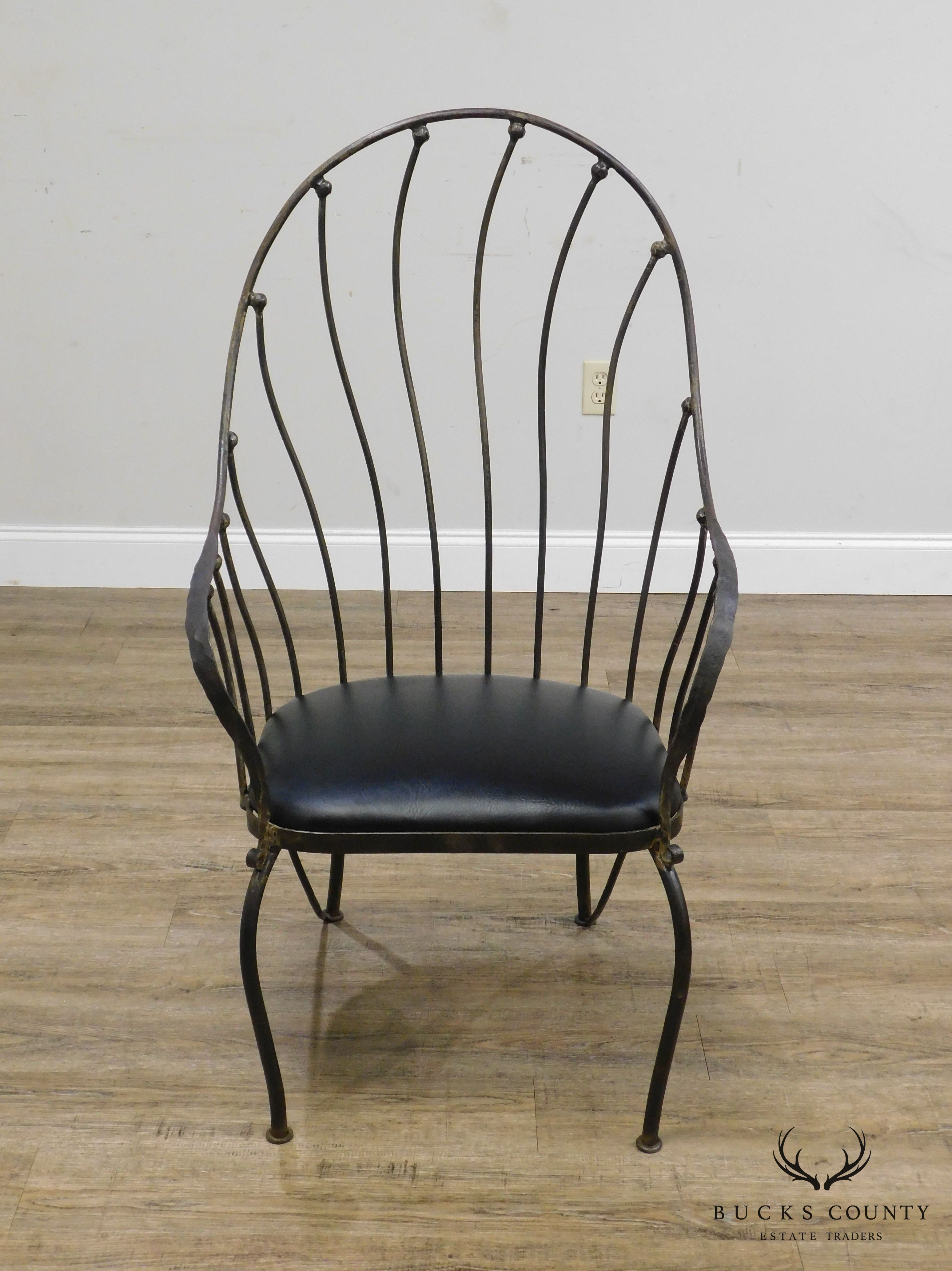 Studio Crafted Forged Iron Armchair