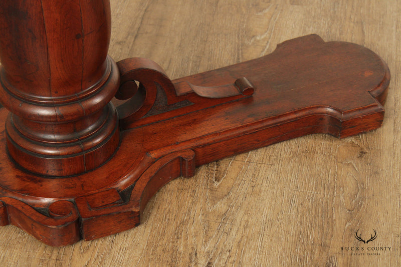 Antique Victorian Walnut Adjustable Height Reading Table