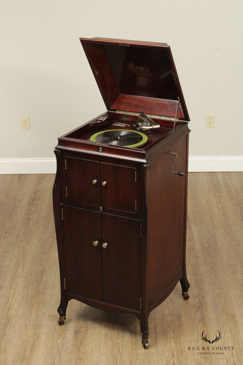 Victor Victrola Vintage Mahogany Talking Machine Phonograph