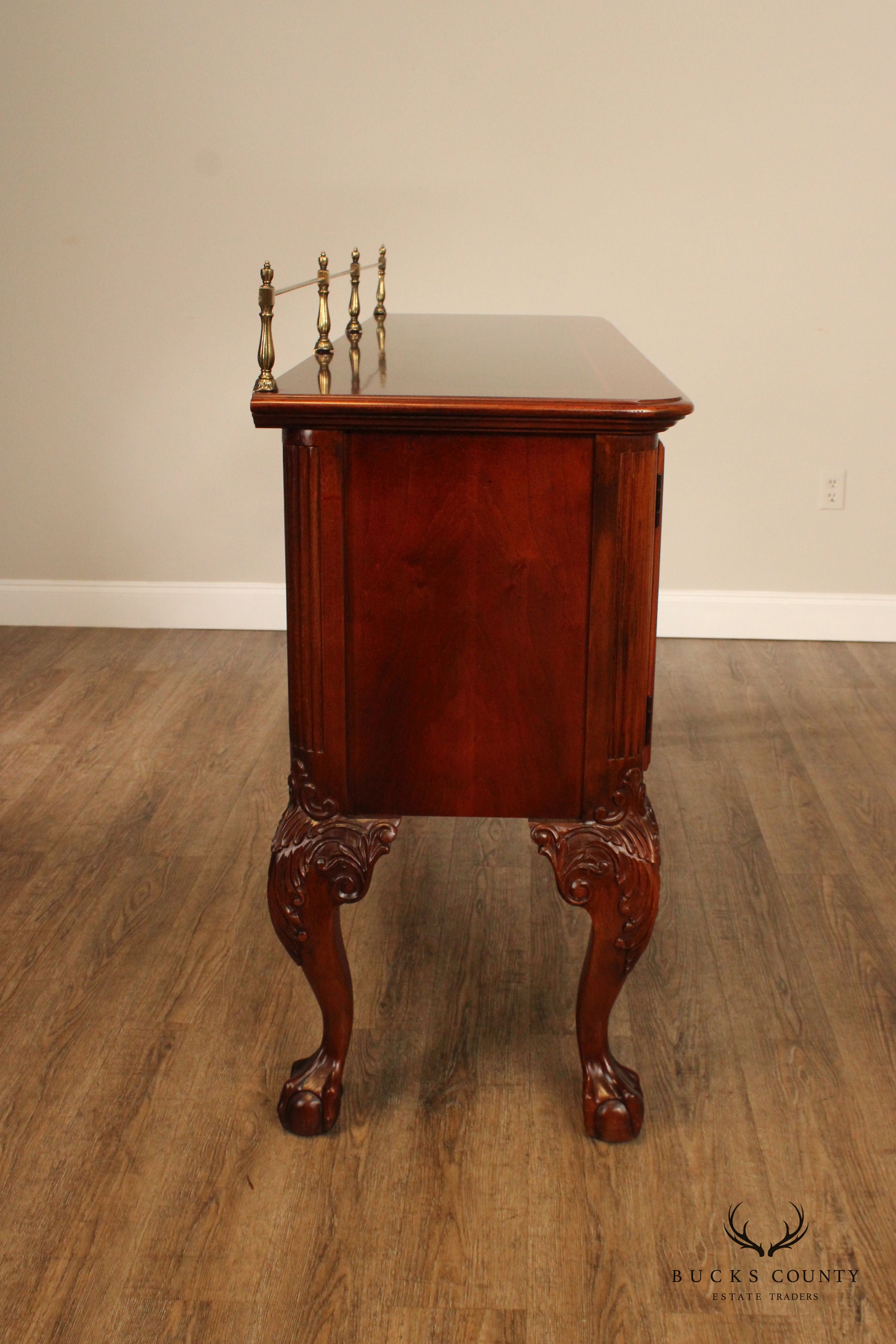 Stanley Furniture Chippendale Style Mahogany Sideboard