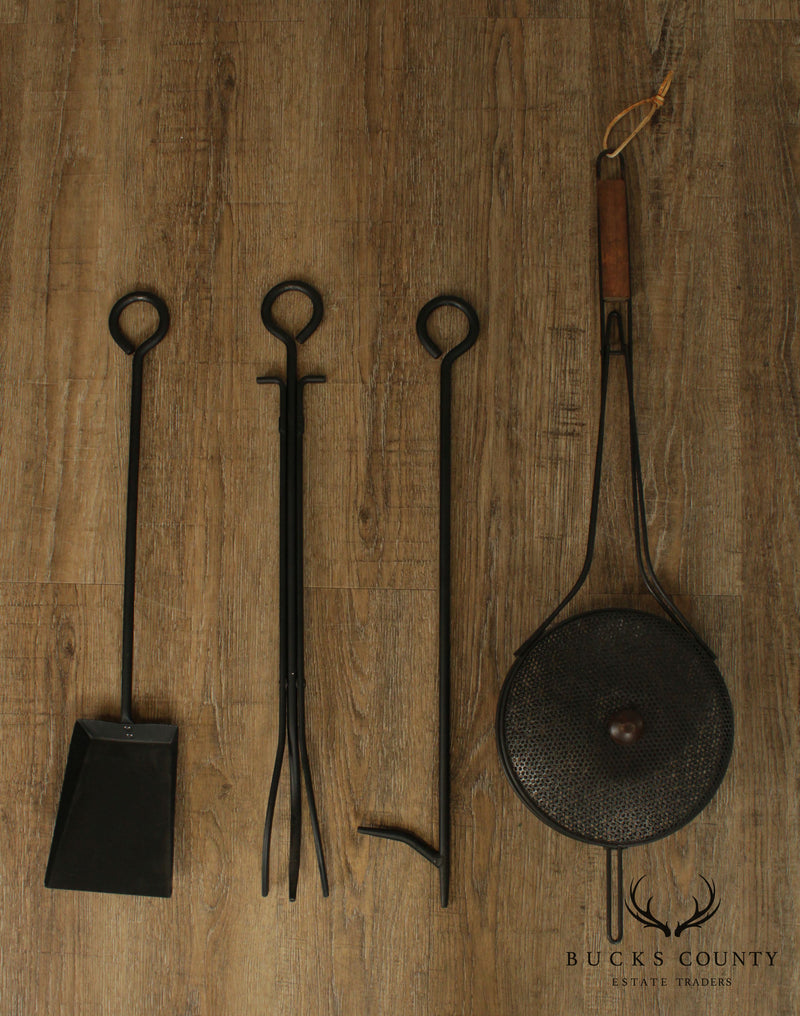 Quality Set Iron Fireplace Tools