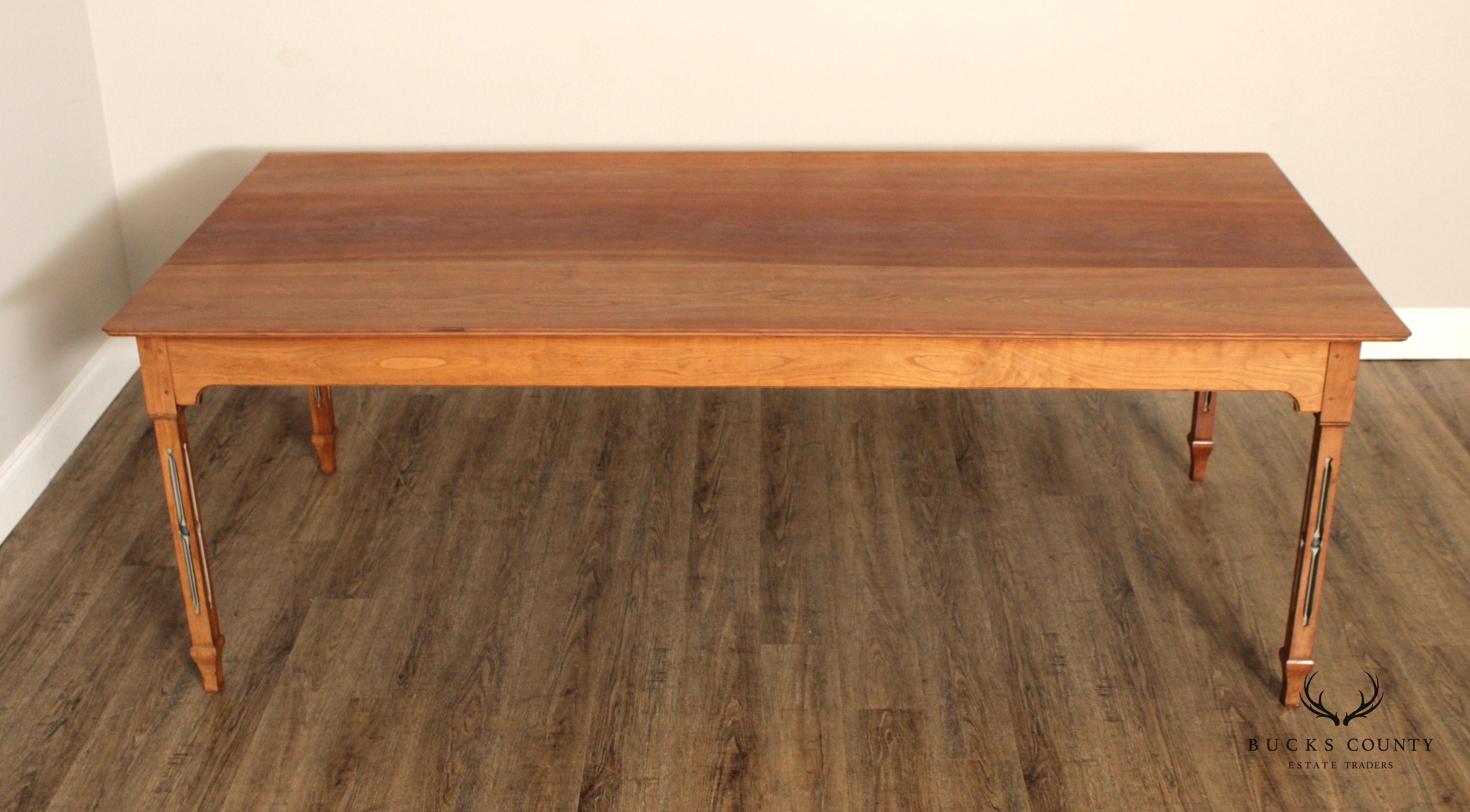 Peter Kramer Bench Made Cherry Dining Table