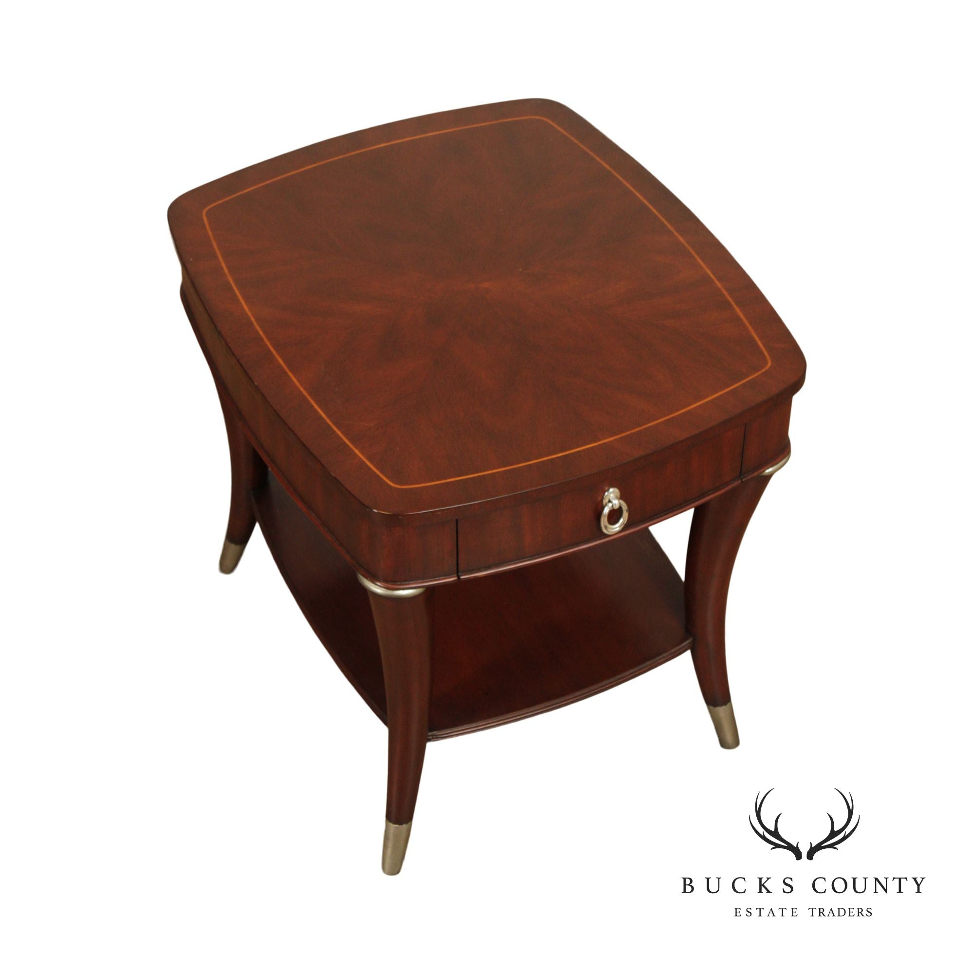 Thomasville 'Bogart' Art Deco Style One-Drawer Side Table