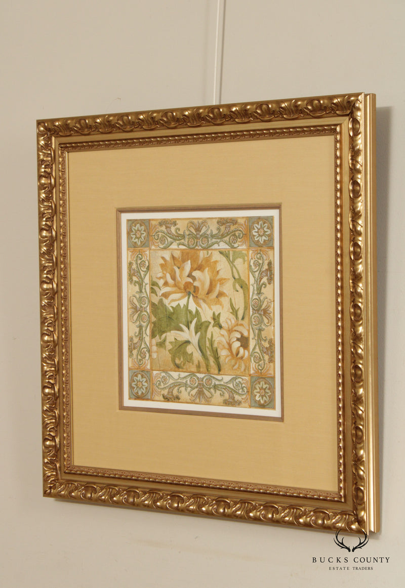 Renaissance Style Floral Architectural Art Print by Elizabeth Jardine
