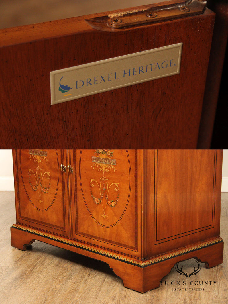 Drexel Heritage 'Devoncourt' Adams Style Paint Decorated Armoire