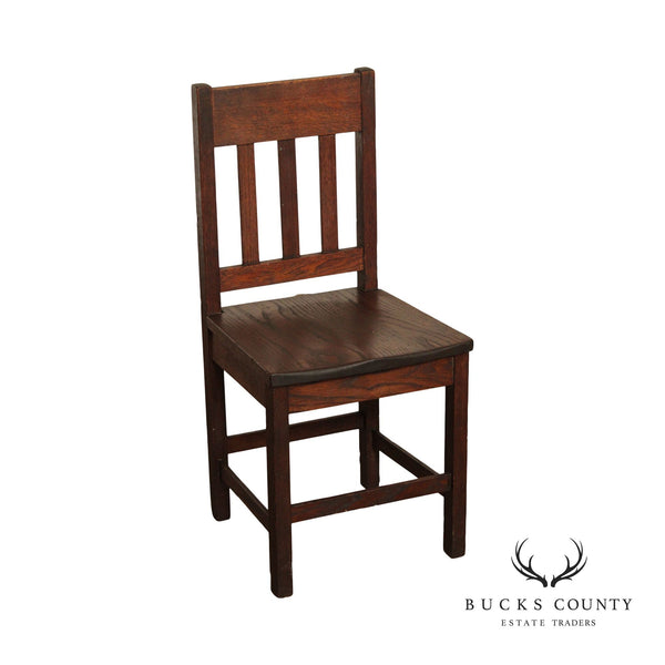 Antique Mission Oak Low Side Chair