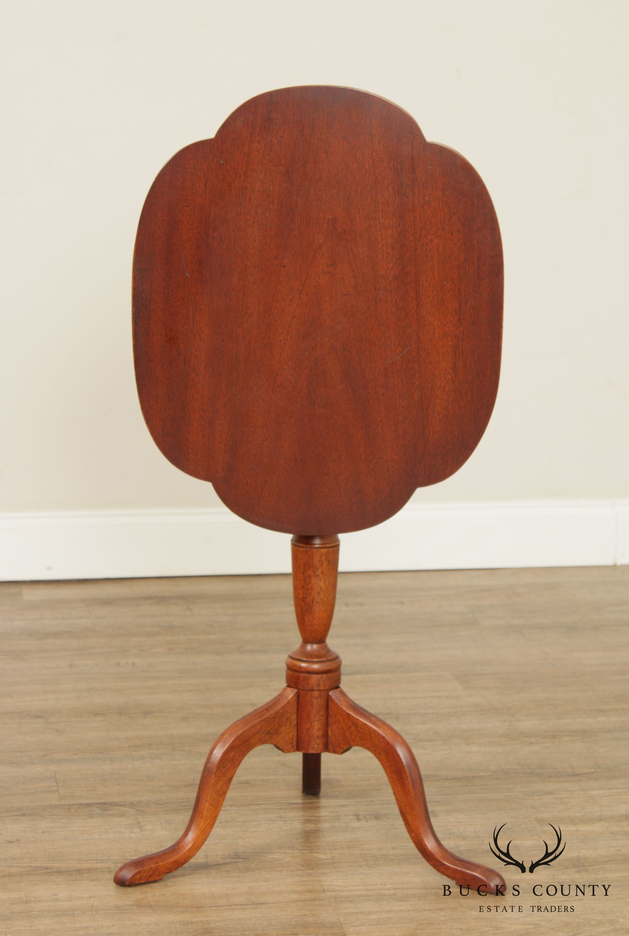 Quality Chippendale Style Tilt Top Side Table