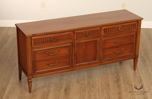 Lenoir House French Louis XVI Style Fruitwood Triple Chest of Drawers