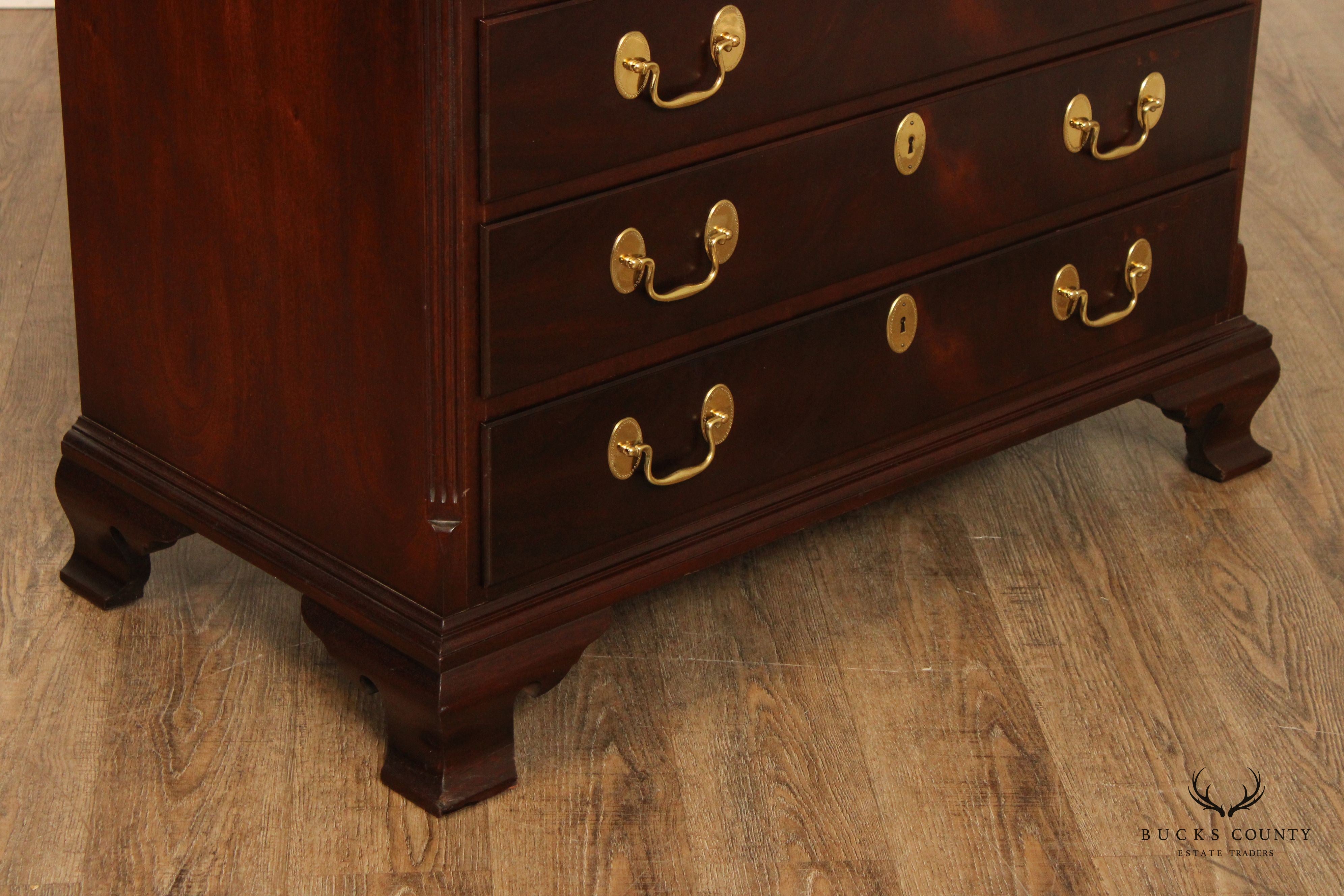 Chippendale Style High Quality Mahogany Secretary Desk