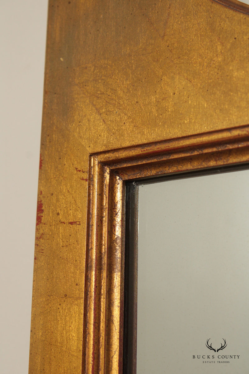 Hollywood Regency Vintage Pair Giltwood Wall Mirrors