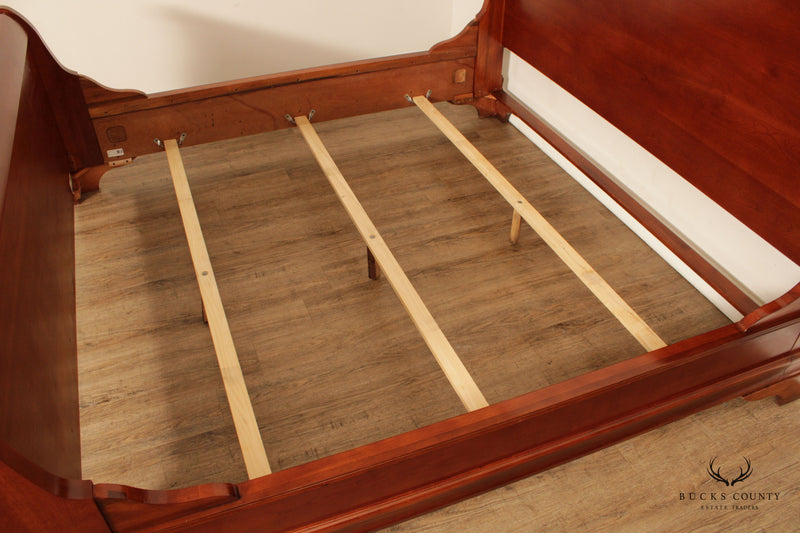 Traditional Cherry King Size Sleigh Bed