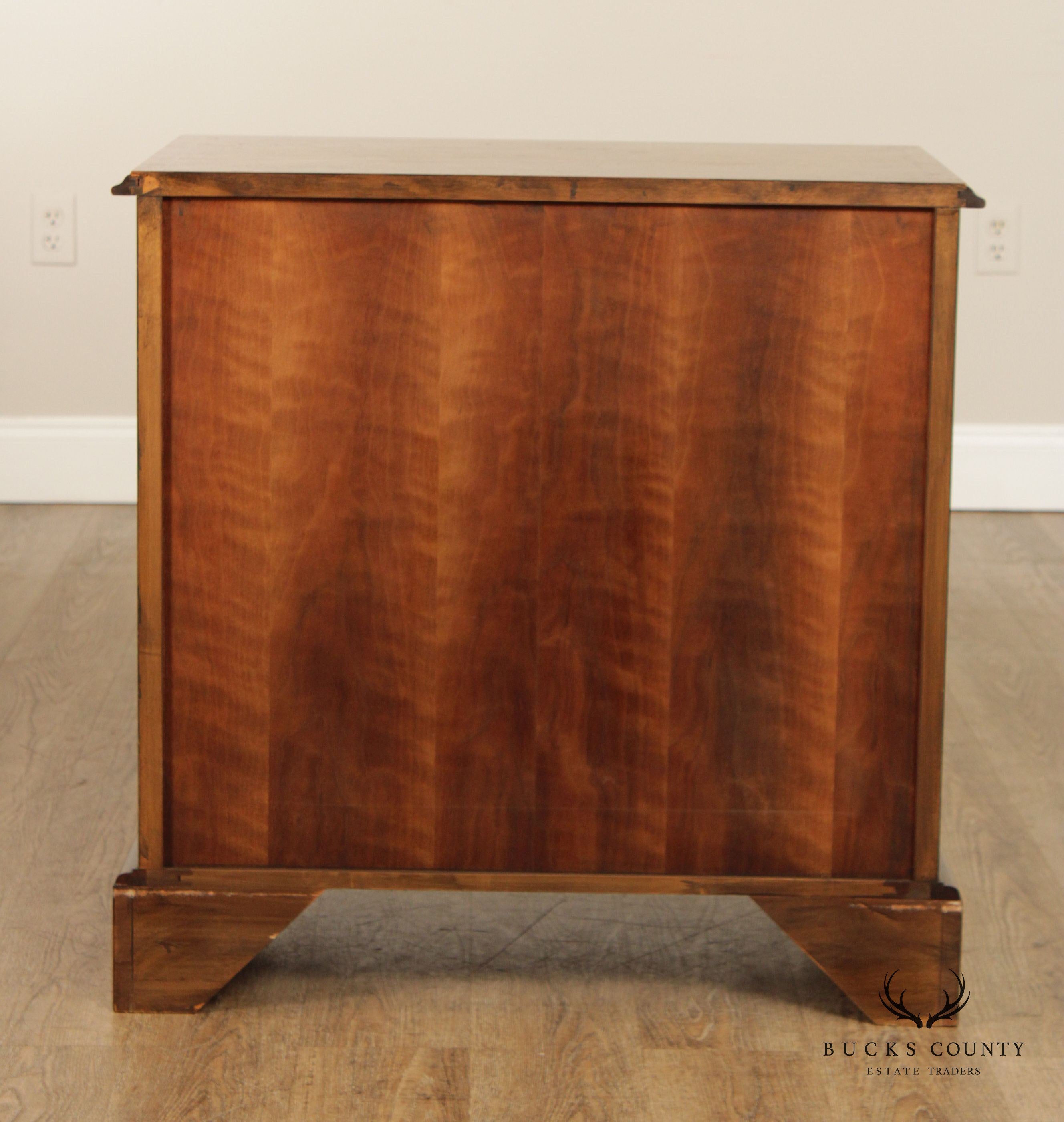 Baker Furniture Georgian Style Walnut Bachelors Chest