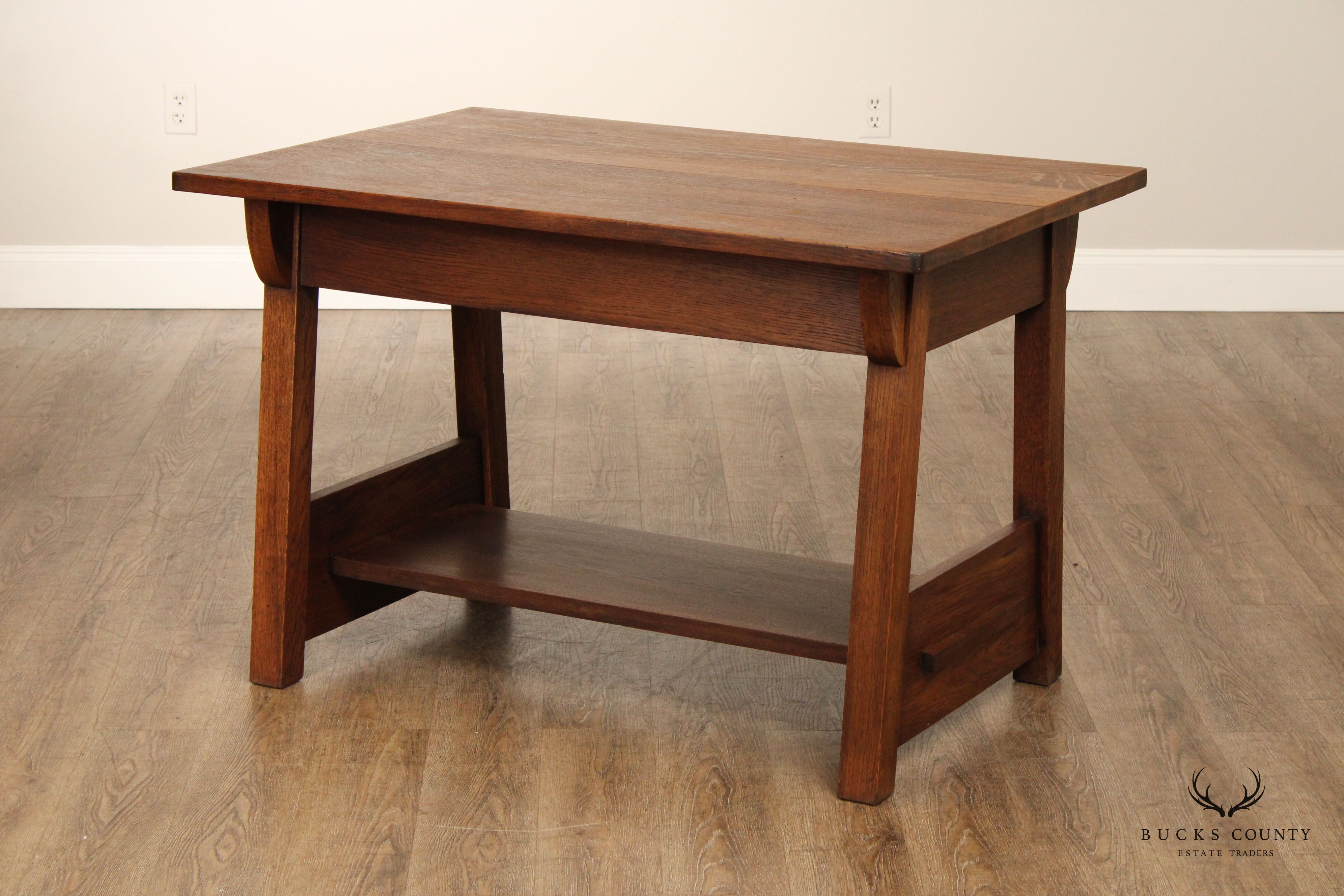 Limbert Antique Mission Oak Library Table