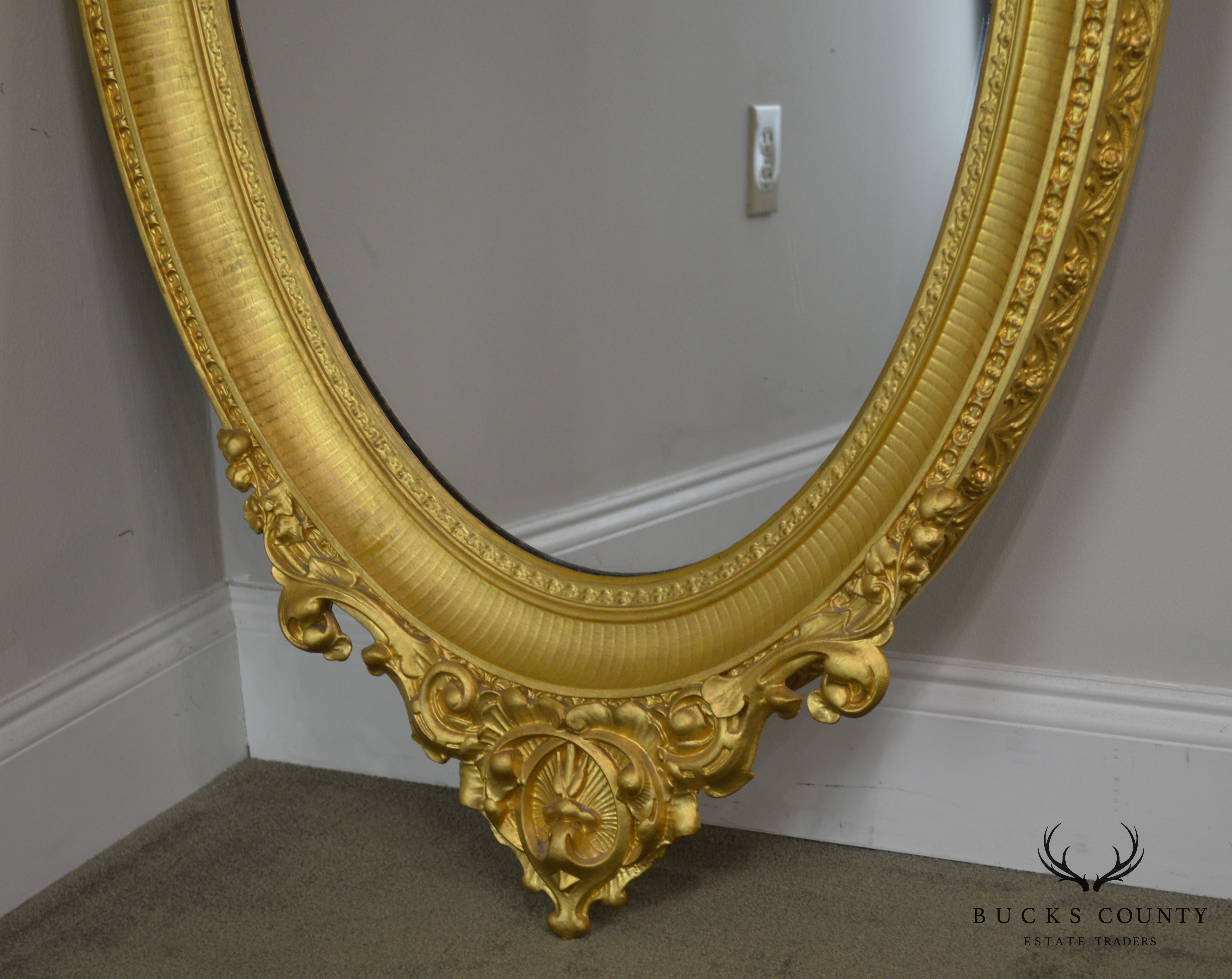 Renaissance Revival Antique 19th Century Gilt Carved Mirror