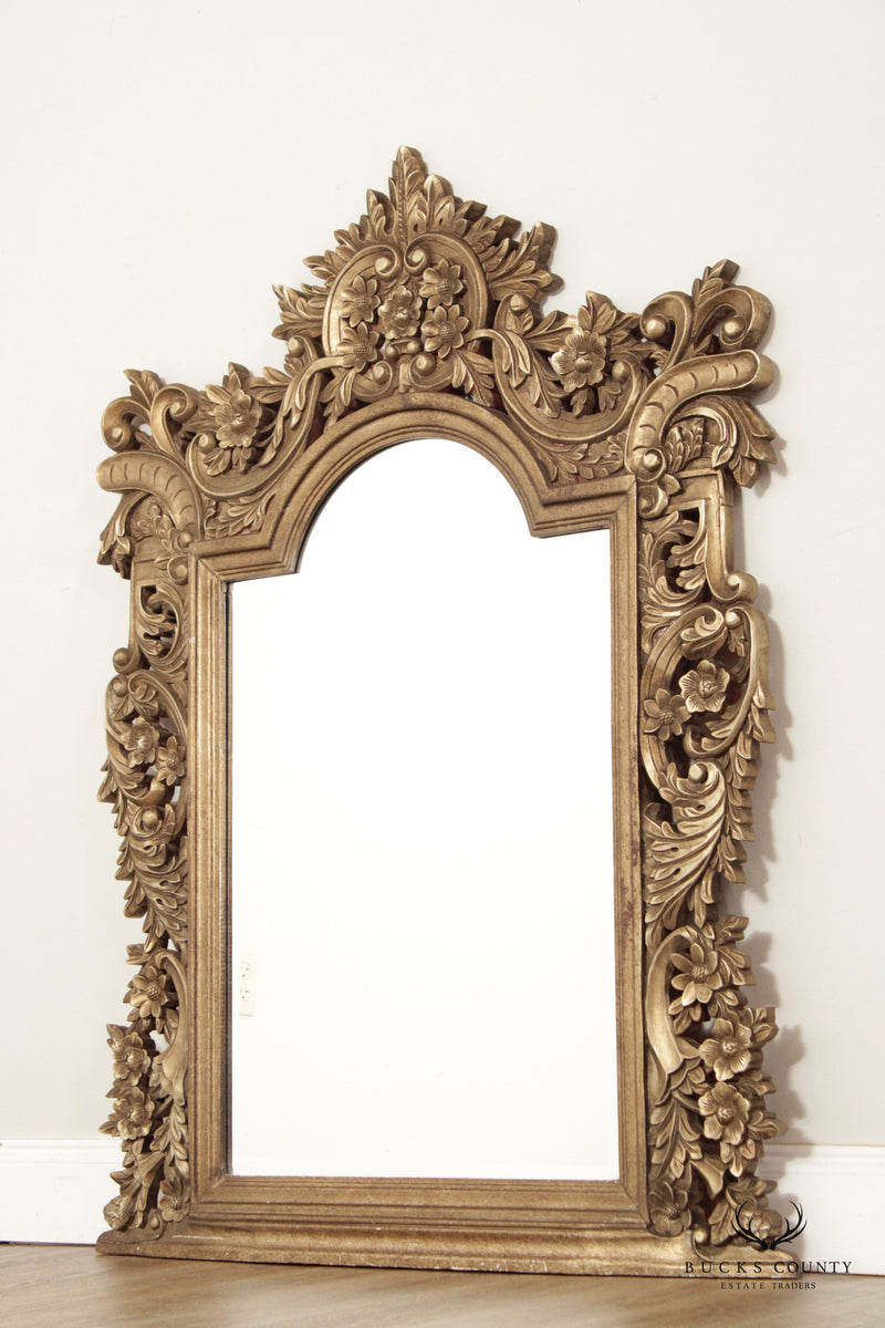 Howard Elliott Collection Pair Ornate Carved Wall Mirrors