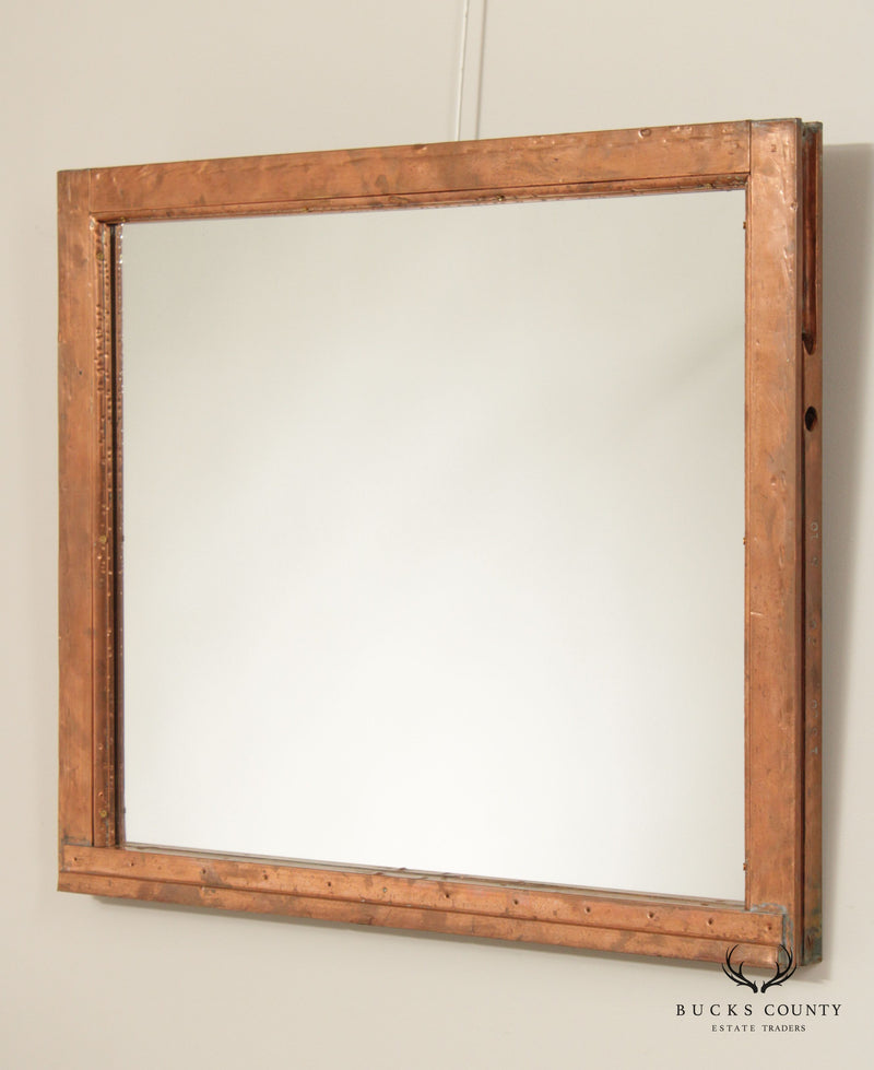 McAlpin House Salvaged Copper Window Accent Wall Mirror