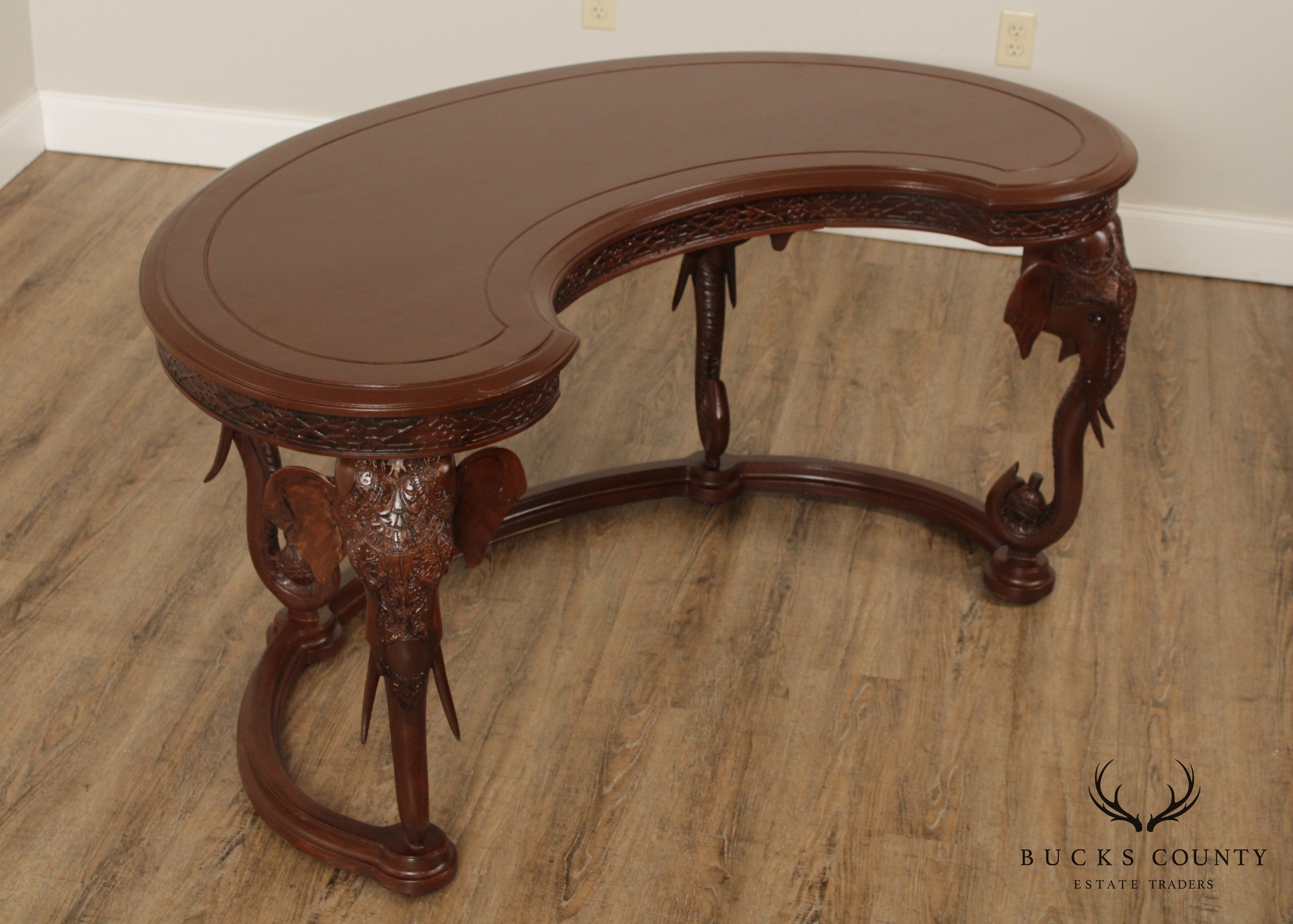 Gampel Stoll Hollywood Regency Style Elephant Desk