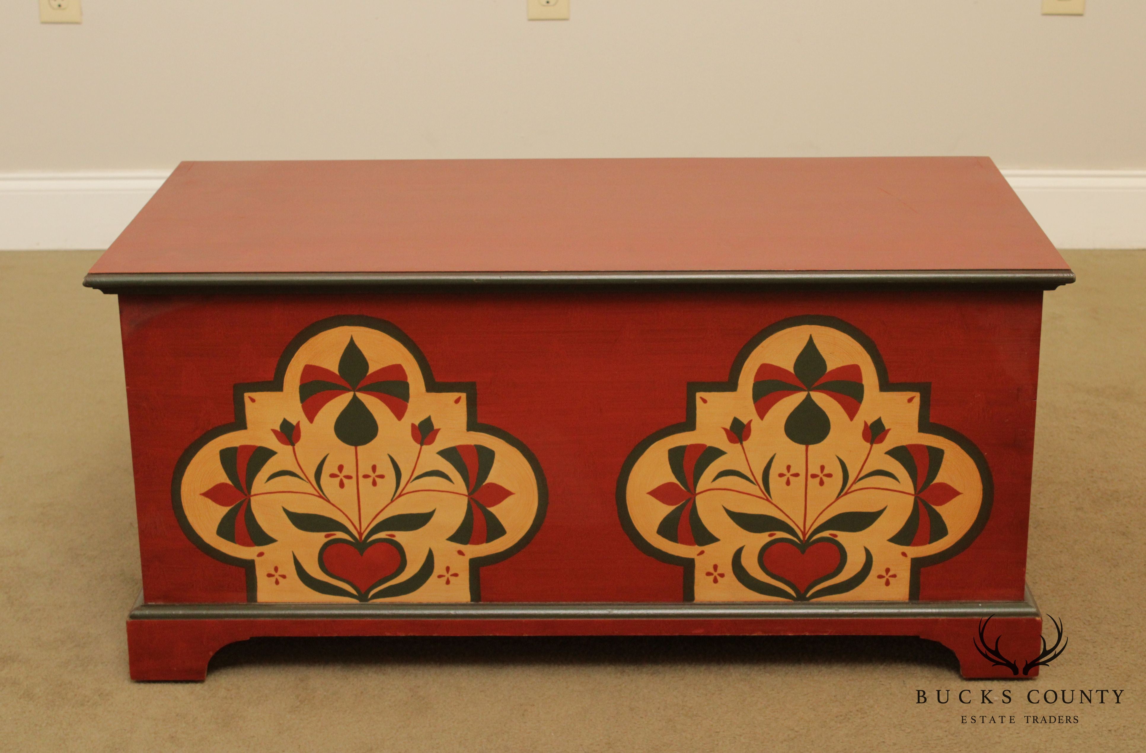 Hand Painted Lehigh County Blanket Chest