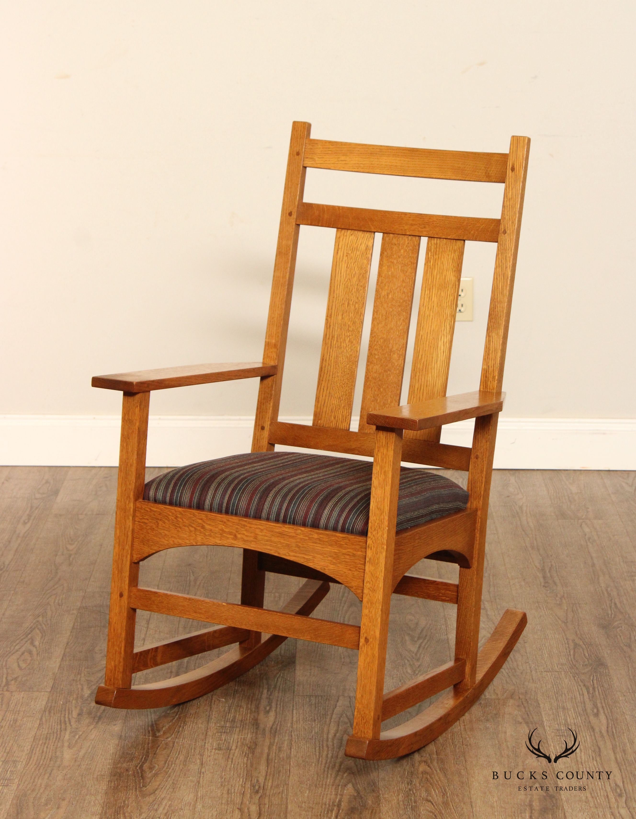 Stickley Mission Collection Harvey Ellis Oak Rocking Chair