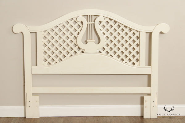 French Provincial Style Queen Size Trellis Headboard