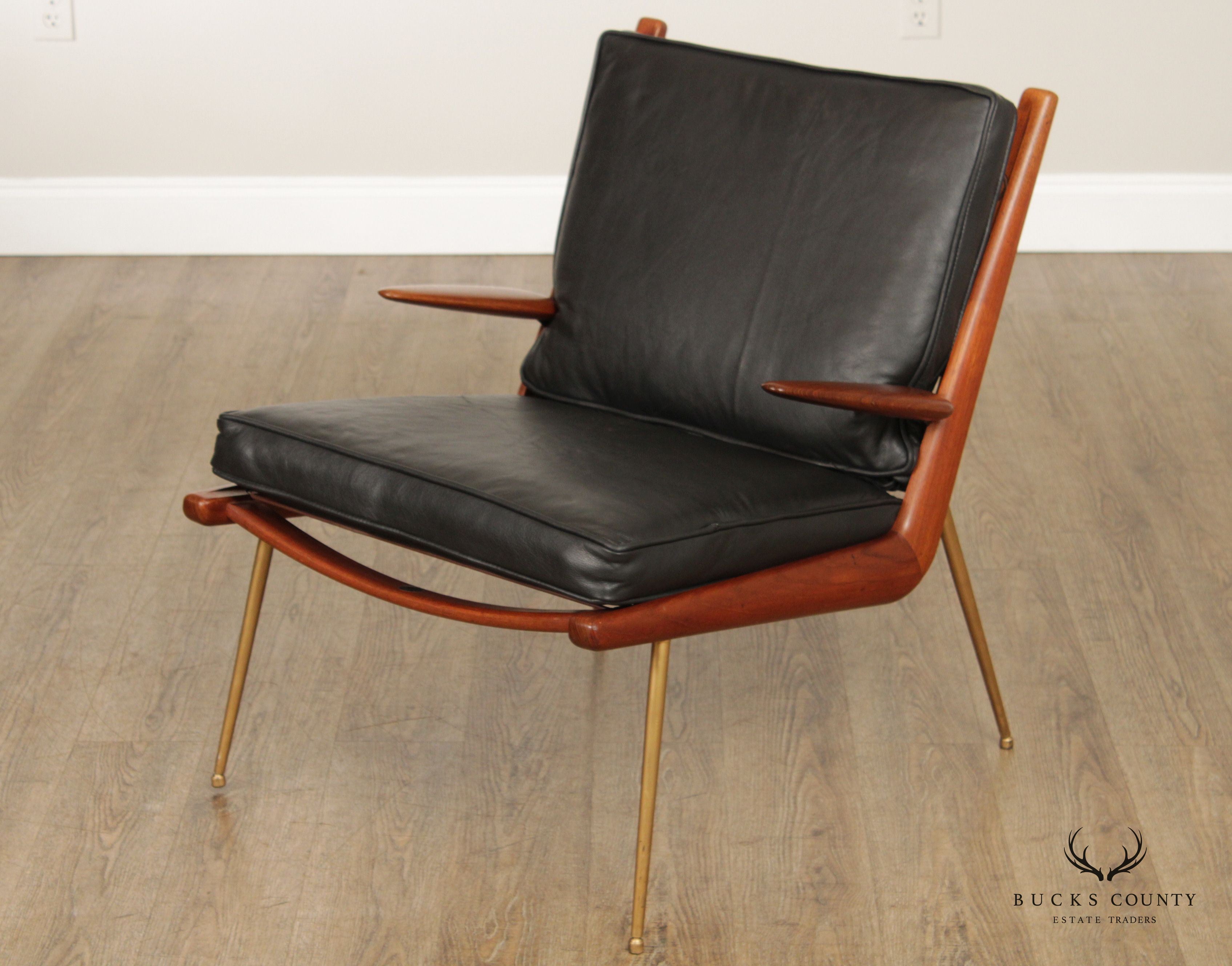 Hvidt & Mølgaard-Nielson Danish Modern Pair of 'Boomerang' Armchairs