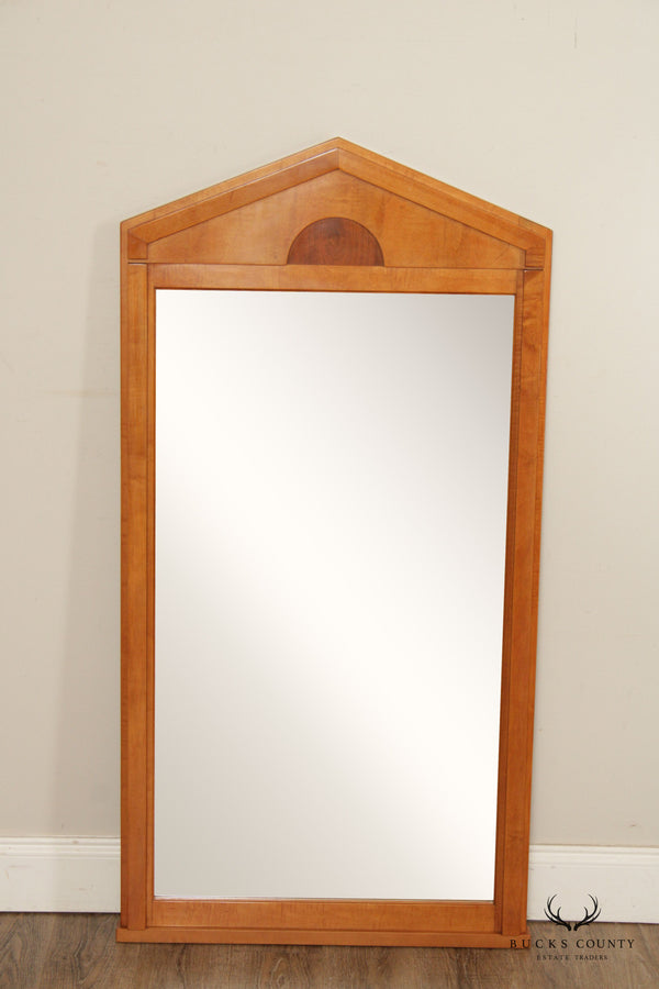 Hickory White Biedermeier Style Beveled Wall Mirror